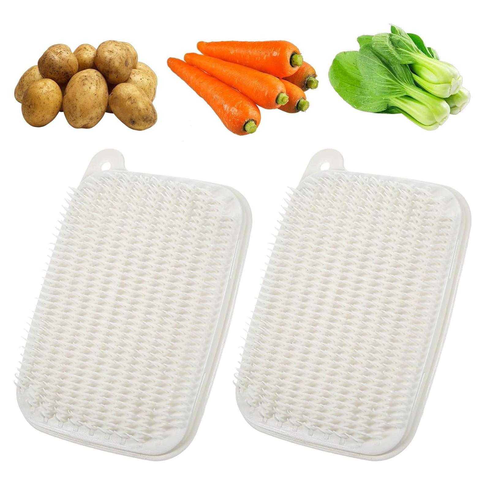 2 Piezas Cepillo Limpiador de Verduras Mabor - Cerdas Suaves