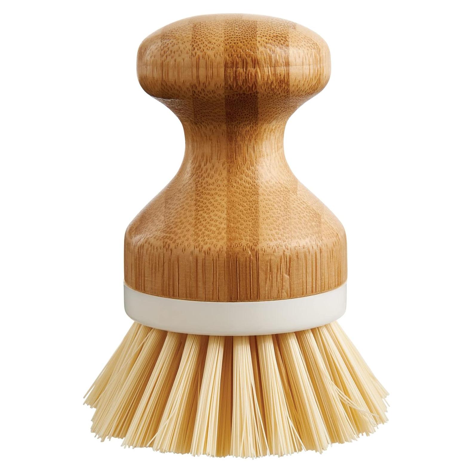 Cepillo de Lavado de Verduras HIC Kitchen 6.7x9 cm Bambú