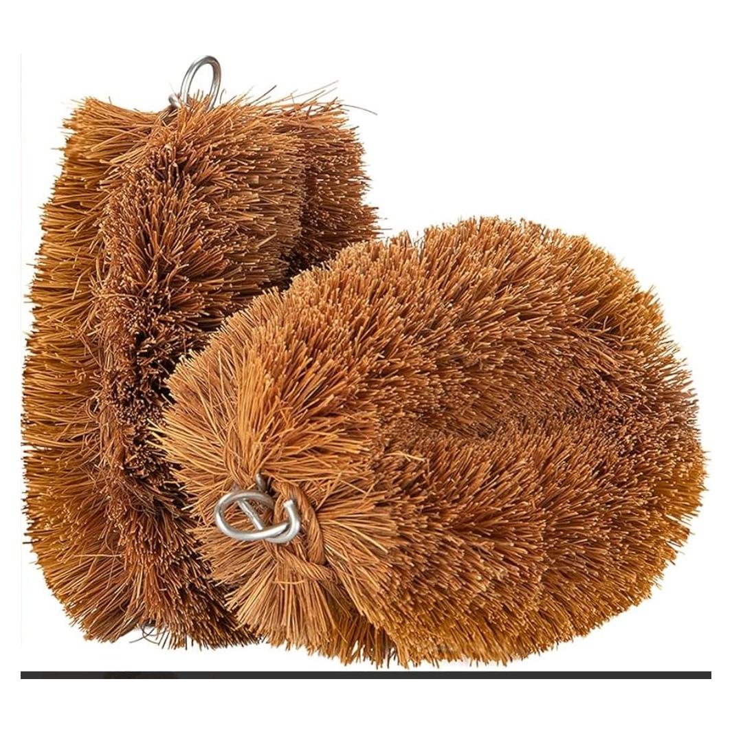 Pack de 2 Cepillos Tawashi de Coco Natural para Verduras