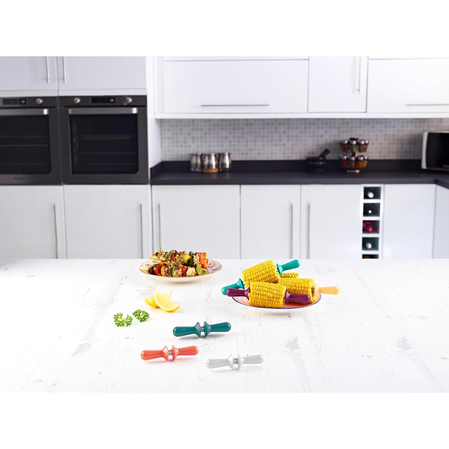 Juego de Sujetadores de Maíz ZYLISS - Acero Inoxidable - 12 Piezas