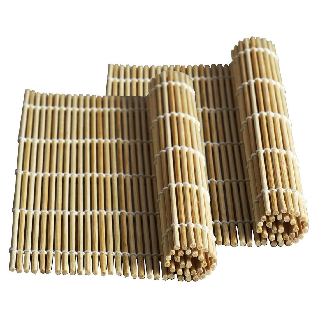 Esteras de Sushi de Bambú Natural Happy Sales 2 Piezas