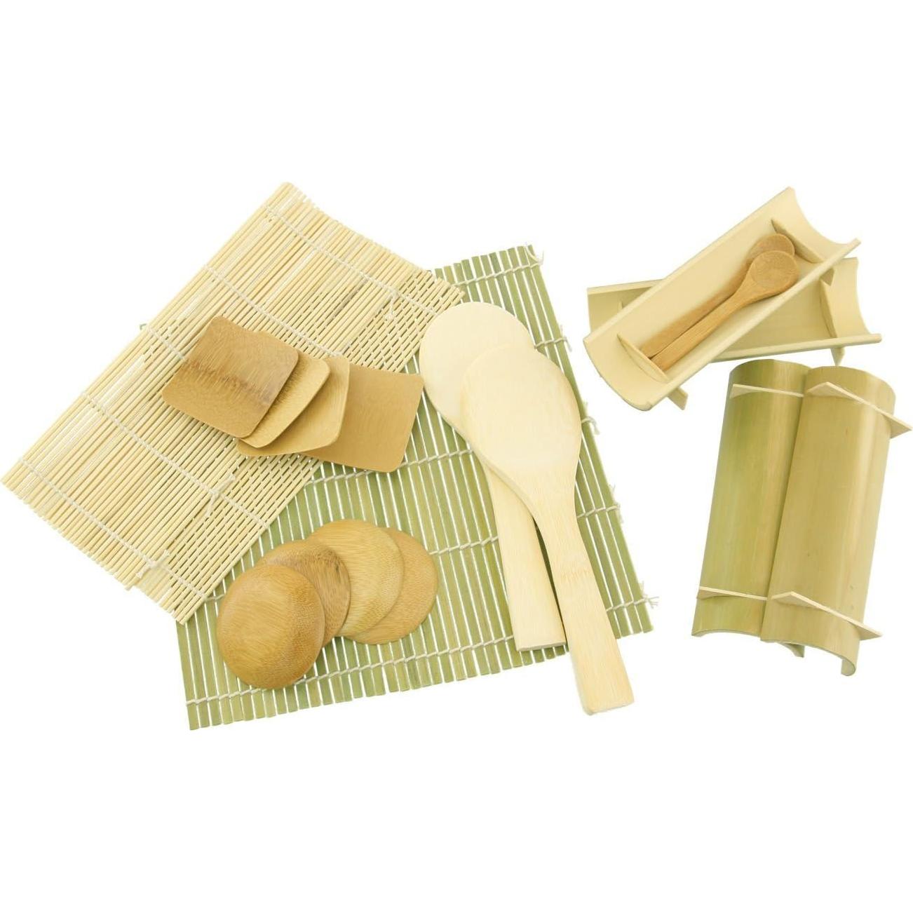 Kit de Sushi BambooMN con Hangiri Oke 10.6" y 19 Piezas