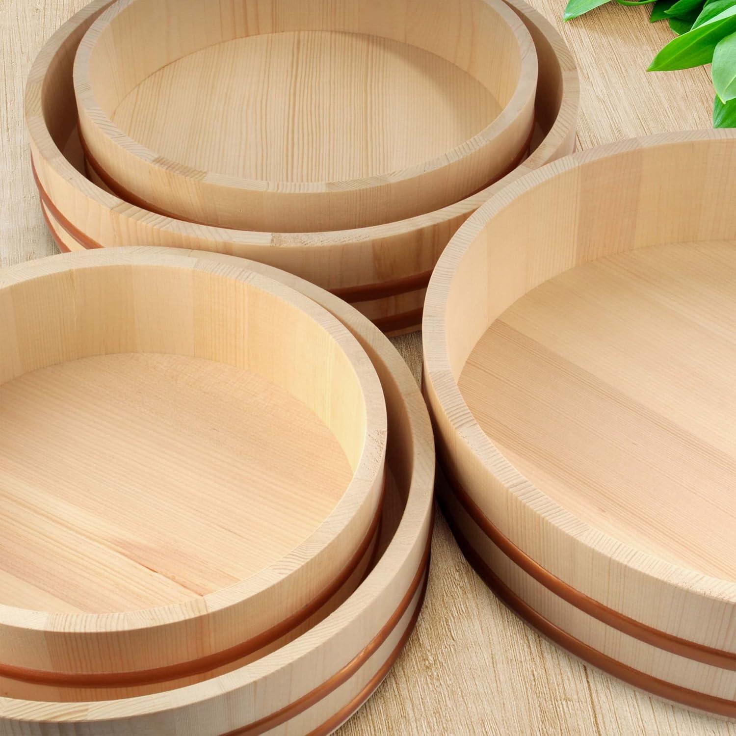 Kit de Sushi BambooMN con Hangiri Oke 10.6" y 19 Piezas