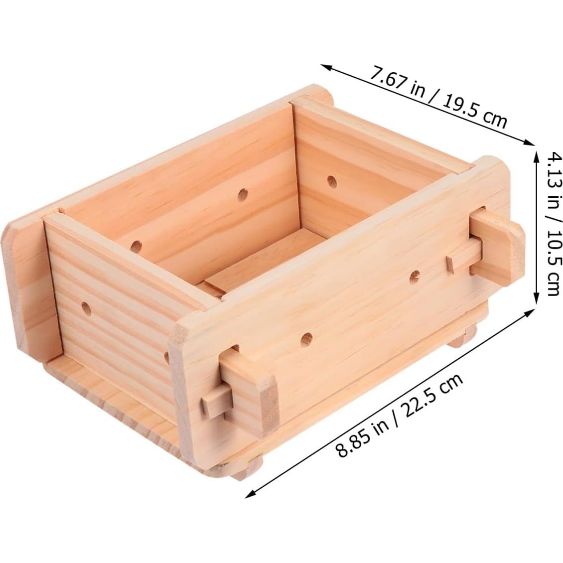 Prensa de Tofu DOITOOL de Madera 22x19x10cm Herramienta Manual