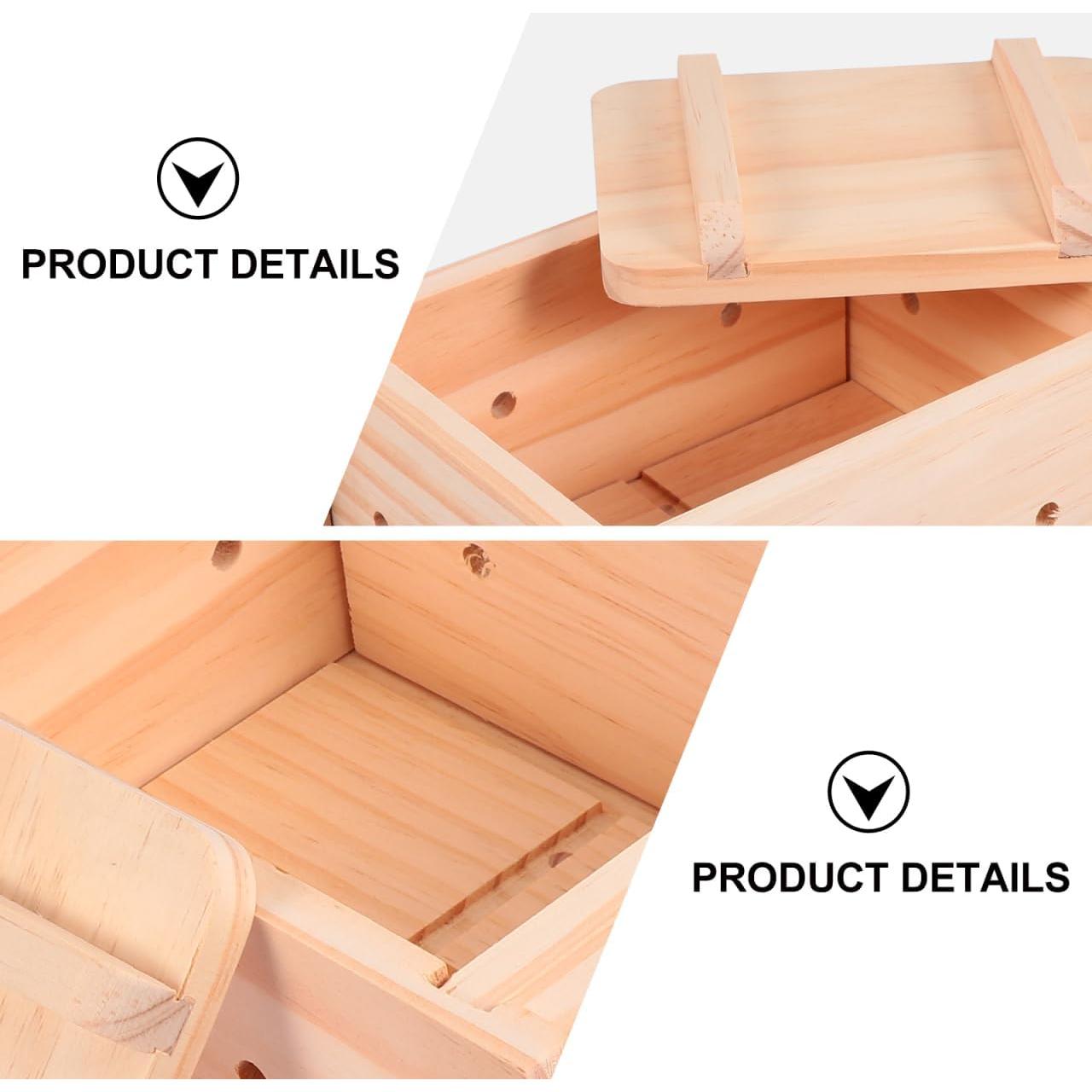 Prensa de Tofu DOITOOL de Madera 22x19x10cm Herramienta Manual