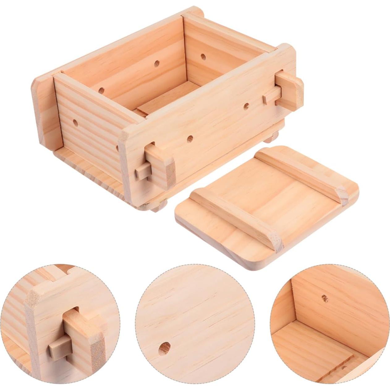 Prensa de Tofu DOITOOL de Madera 22x19x10cm Herramienta Manual