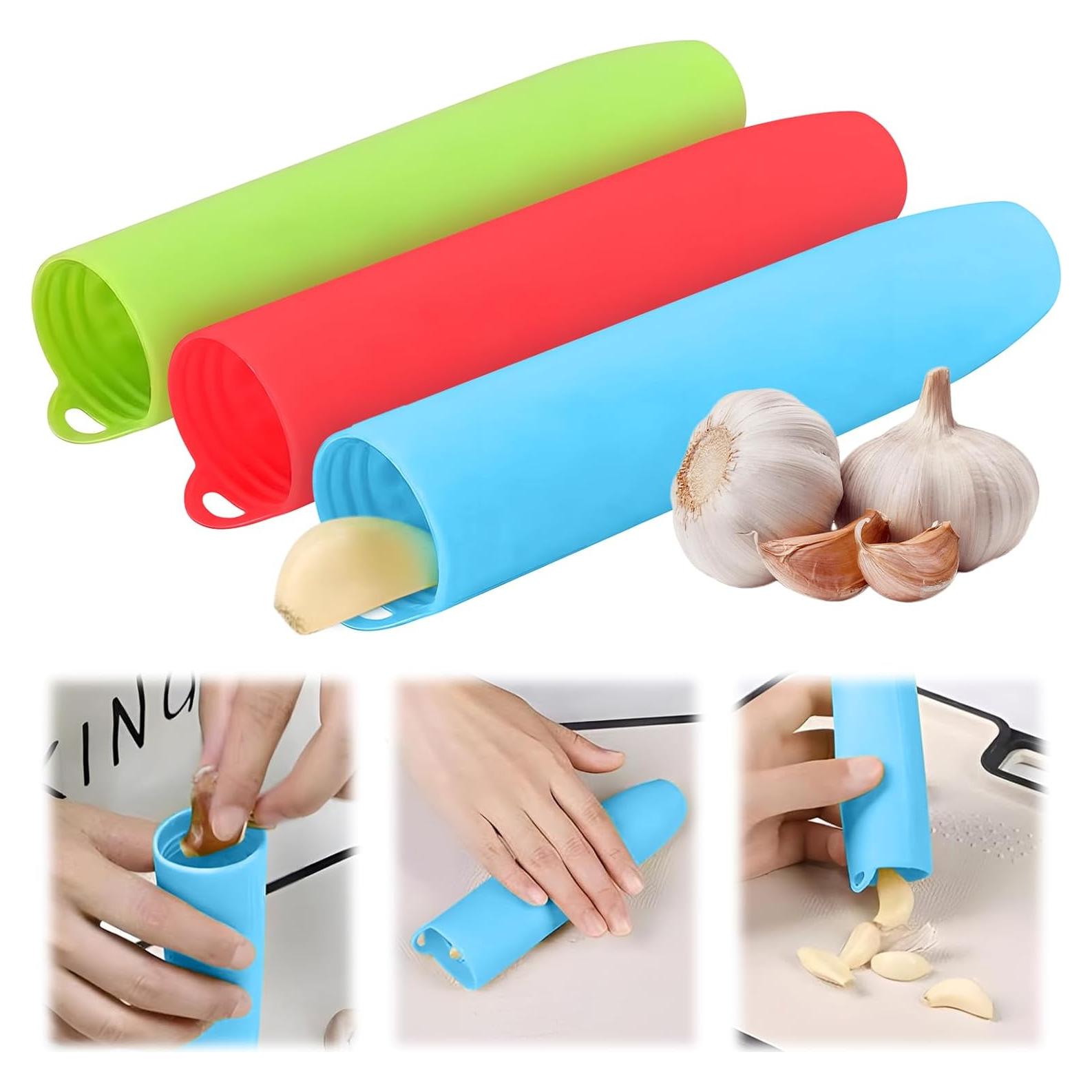 Pelador de Ajo de Silicona Genérico 3 Piezas - Sin Olor