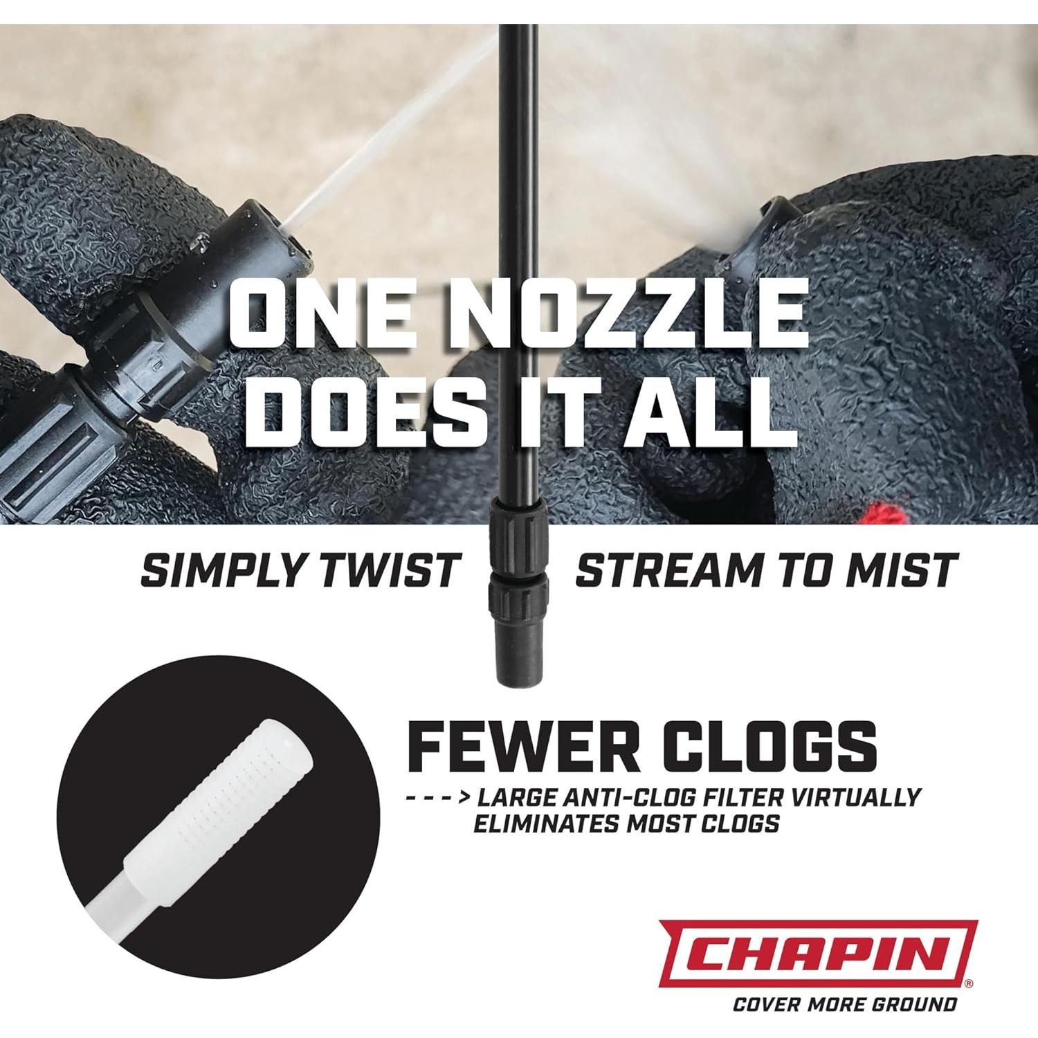 Pulverizador Chapin 20075 1 Galón Ajustable Blanqueador