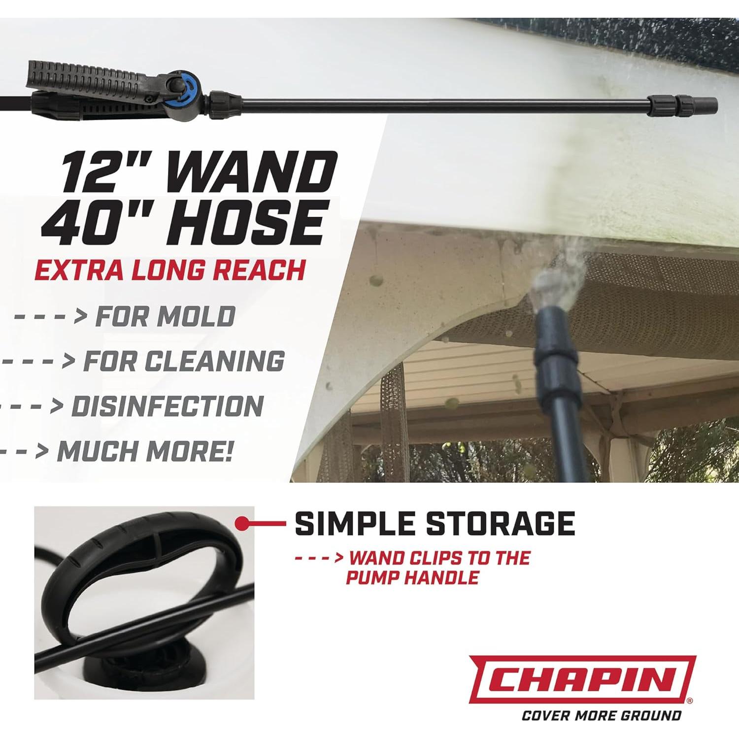 Pulverizador Chapin 20075 1 Galón Ajustable Blanqueador