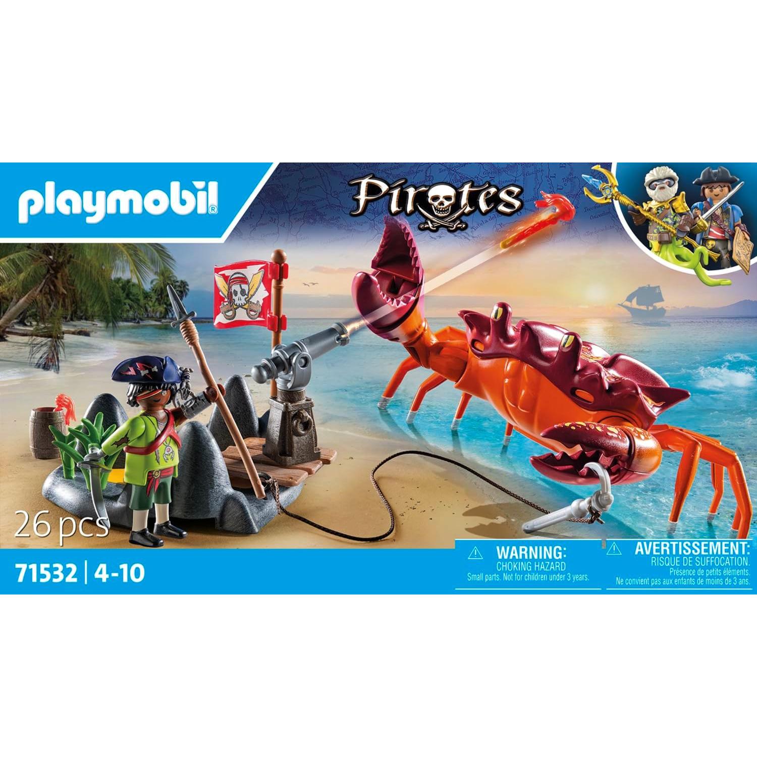 Playmobil Piratas: Batalla Cangrejo Gigante 26 Piezas