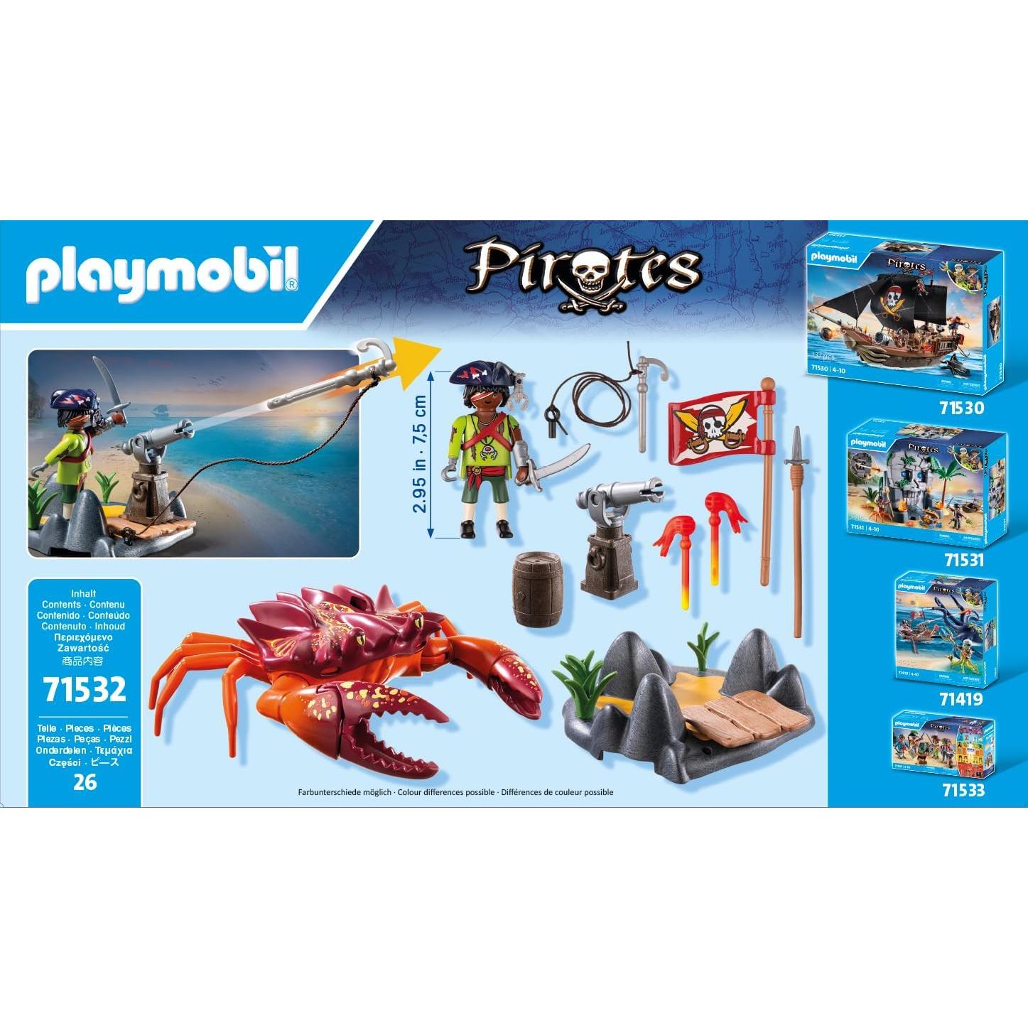 Playmobil Piratas: Batalla Cangrejo Gigante 26 Piezas