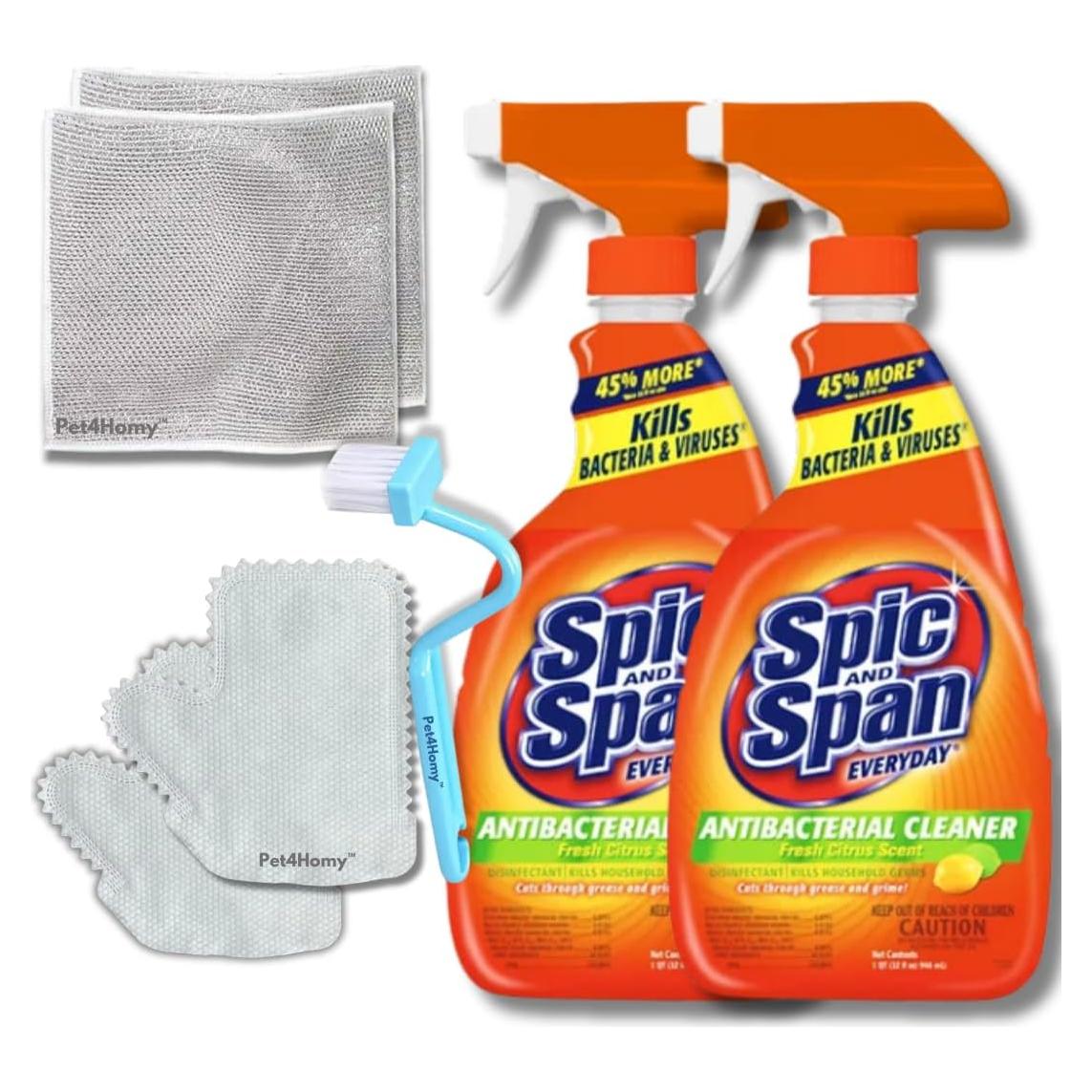 Kit de Limpieza Spic & Span 4 Piezas Aroma Cítrico