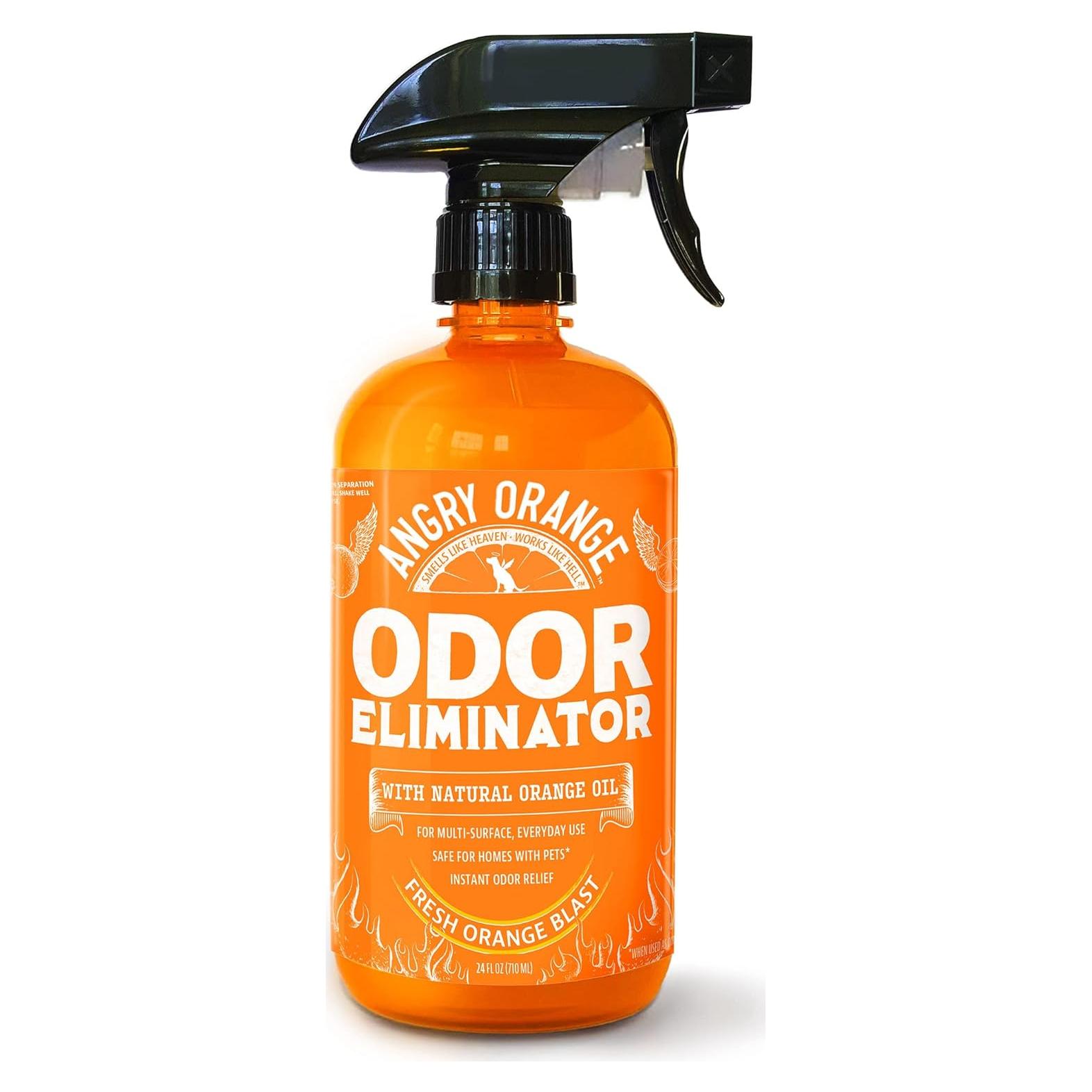 Eliminador de Olor Angry Orange 24 oz - Limpiador Cítrico para Mascotas