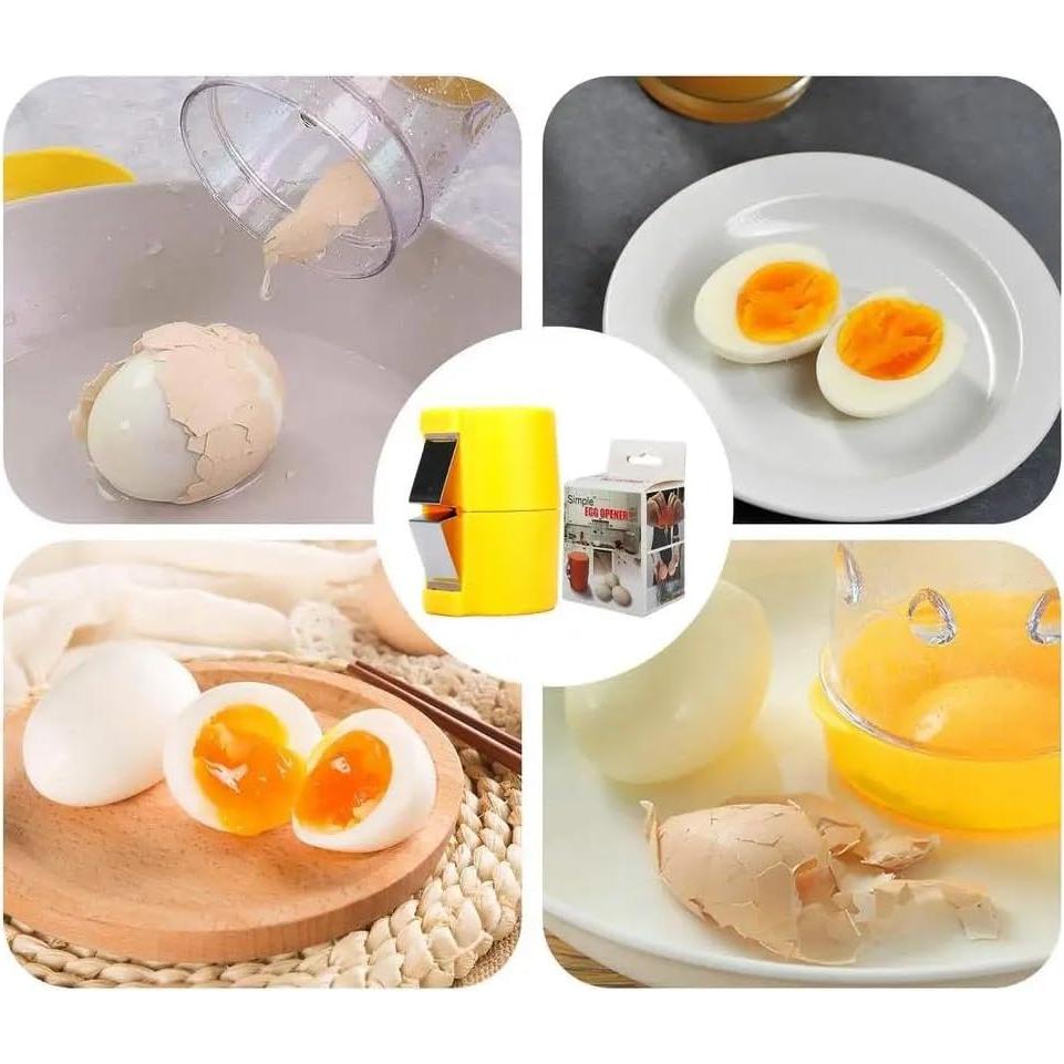 Abridor de cáscaras de huevo Darfooper 3PCS acero inoxidable