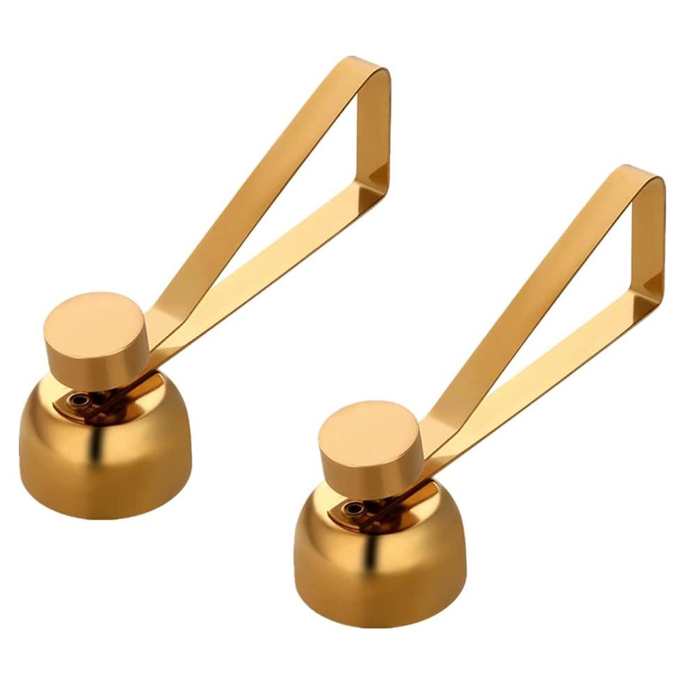 Cortador de Cáscara de Huevo QIBOORUN Acero Inoxidable Oro 2PCS