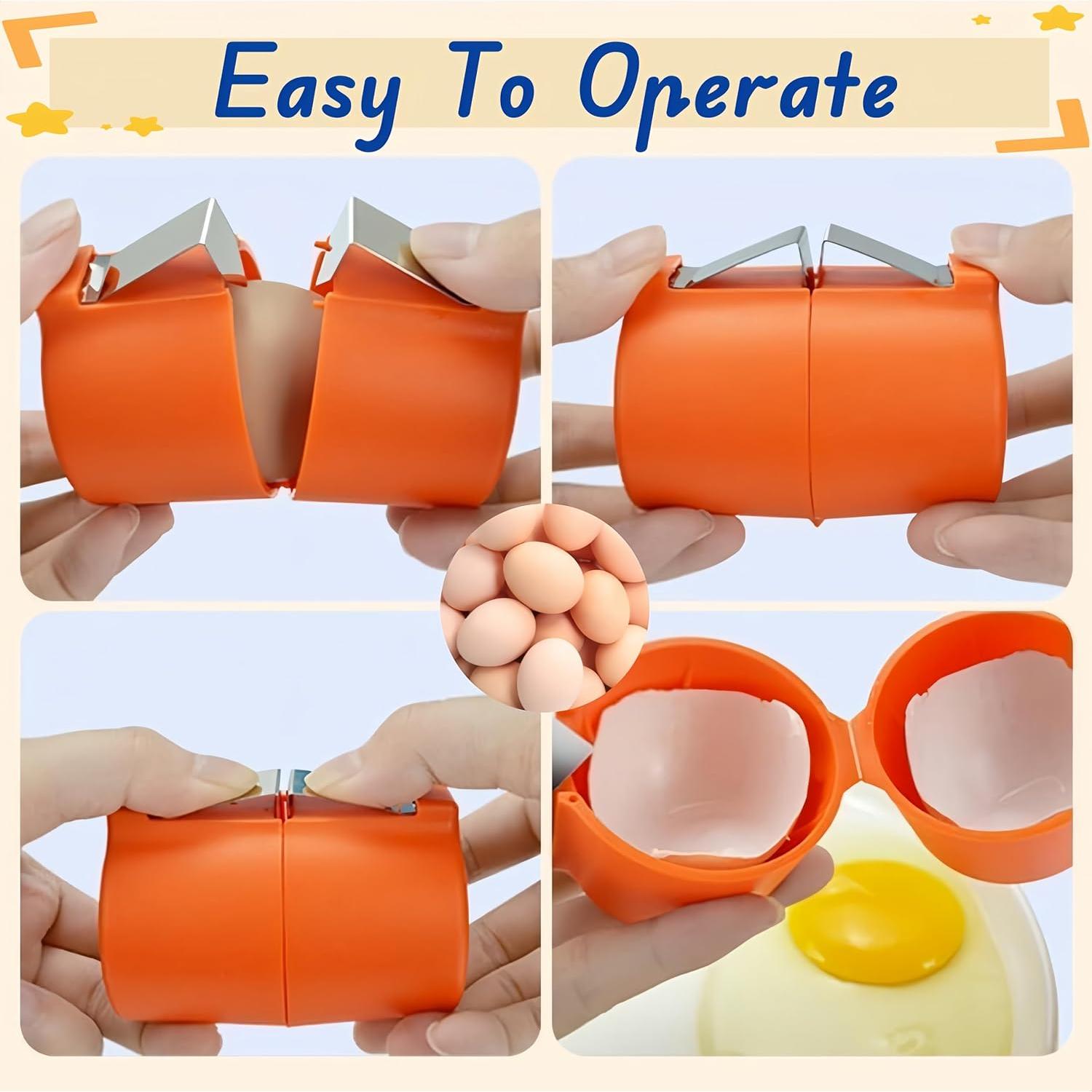 Abridor de Cáscara de Huevo HKFALDRR - 3 Piezas, Portátil y Ligero