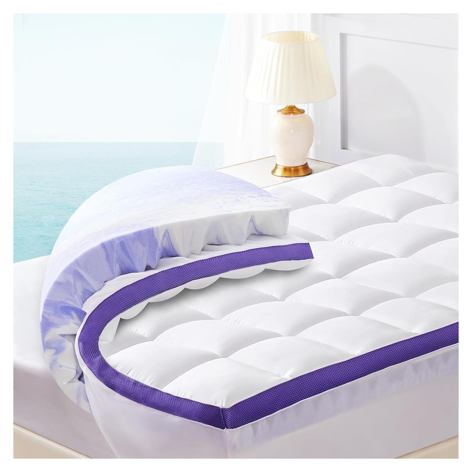 Colchón Topper Reina ChiXpace Espuma Viscoelástica 10 cm