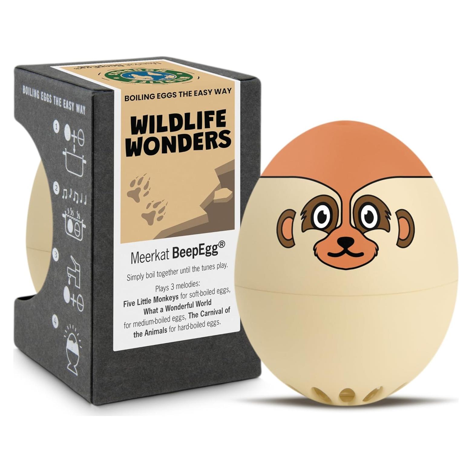 BeepEgg Brainstream - Temporizador de Huevos Musical Beige