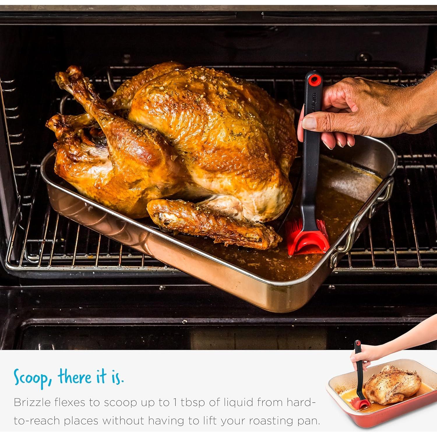 Cepillo de Silicona Dreamfarm Brizzle 3 en 1 con Reservorio - Negro