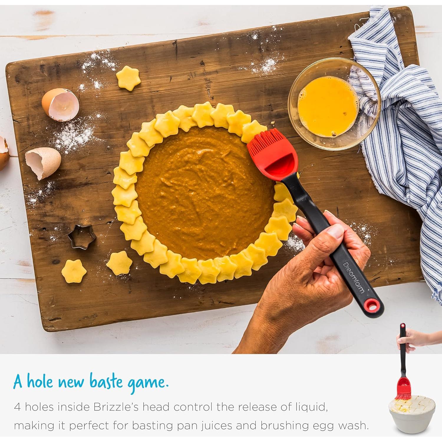 Cepillo de Silicona Dreamfarm Brizzle 3 en 1 con Reservorio - Negro