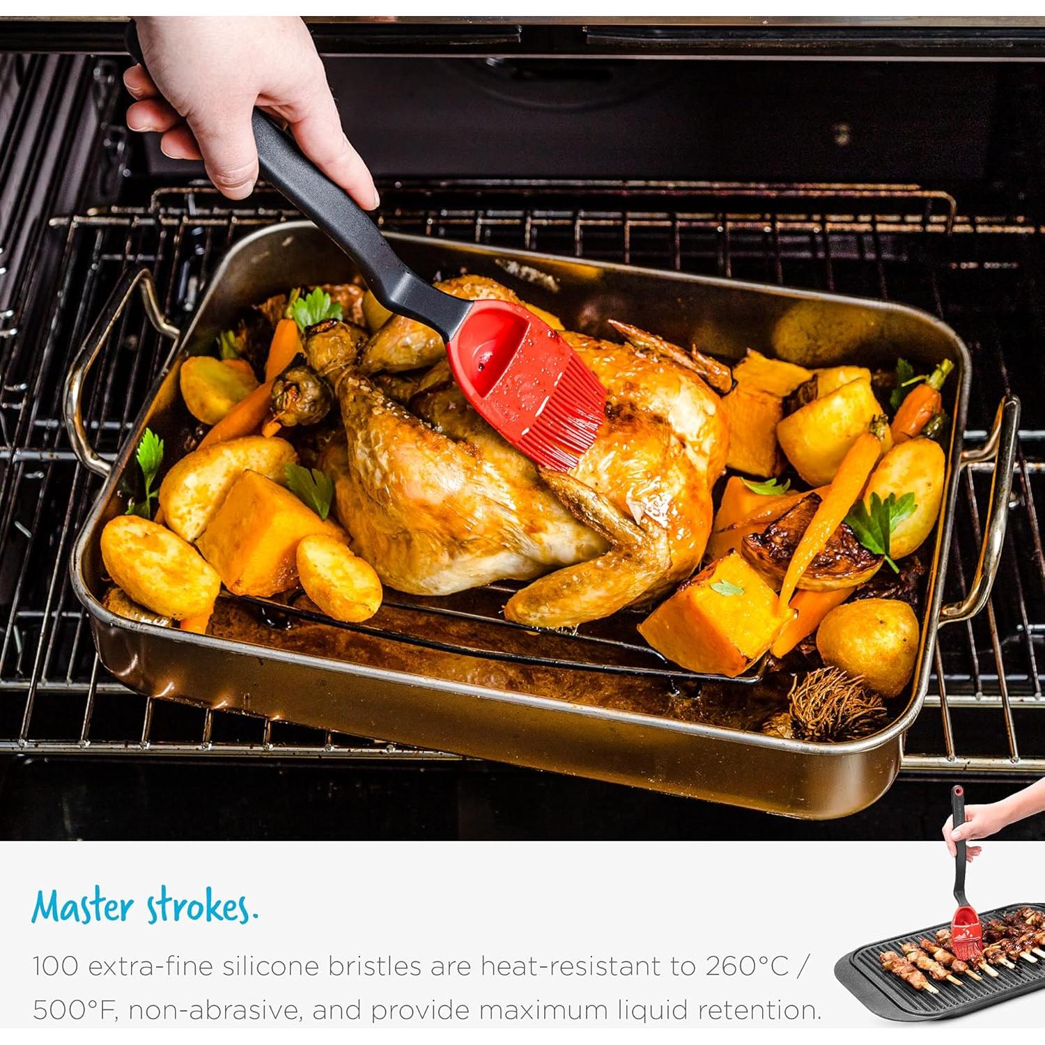 Cepillo de Silicona Dreamfarm Brizzle 3 en 1 con Reservorio - Negro