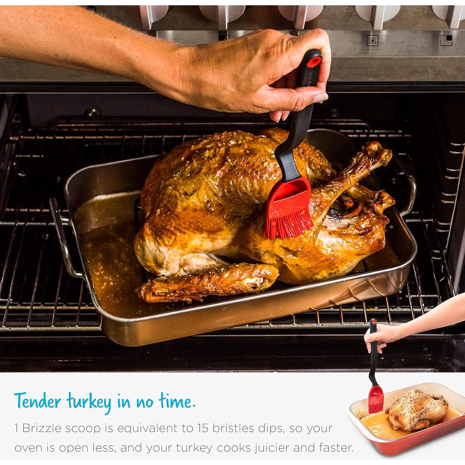 Cepillo de Silicona Dreamfarm Brizzle 3 en 1 con Reservorio - Negro