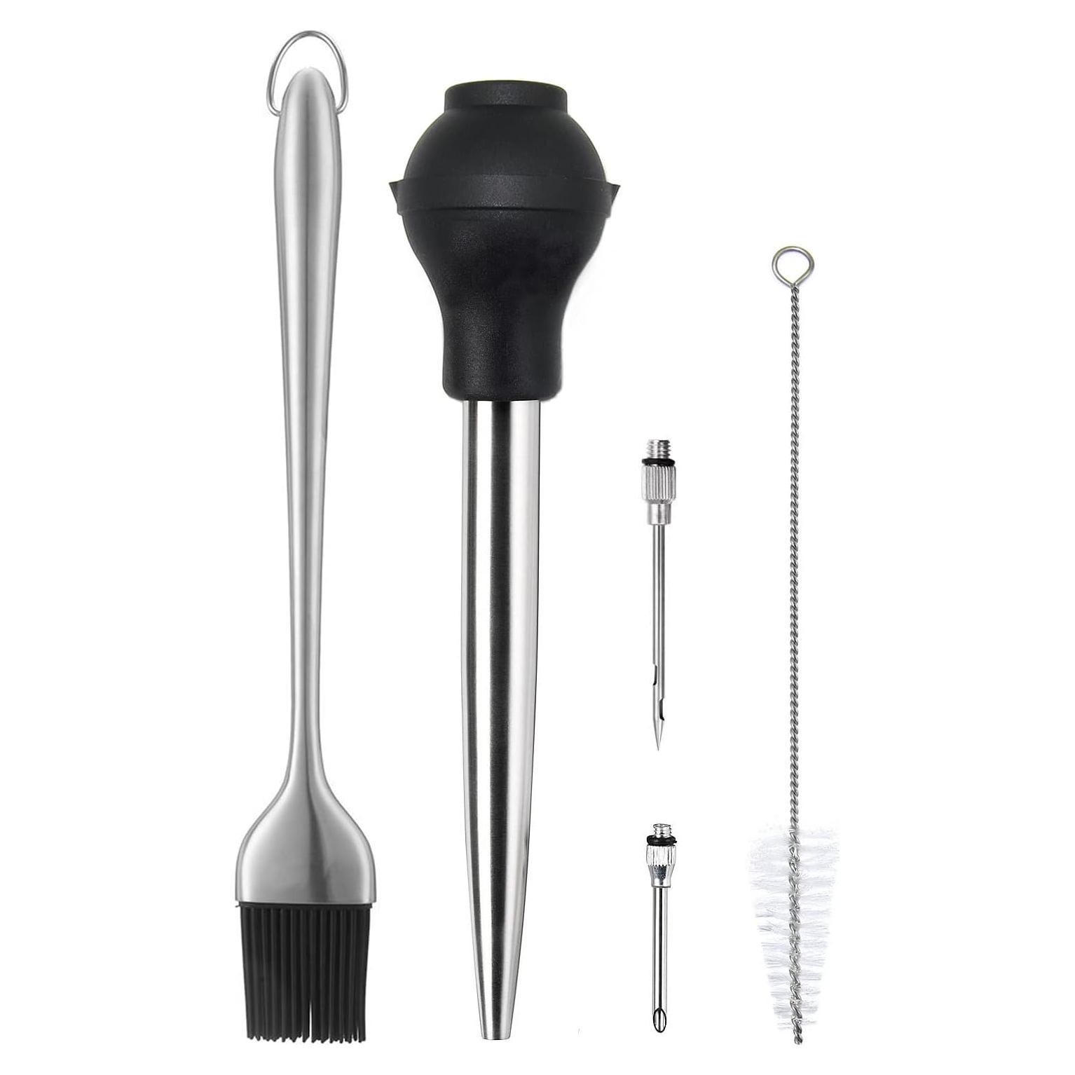 Set de Baster de Pavo KAYCROWN Acero Inoxidable con Brocha