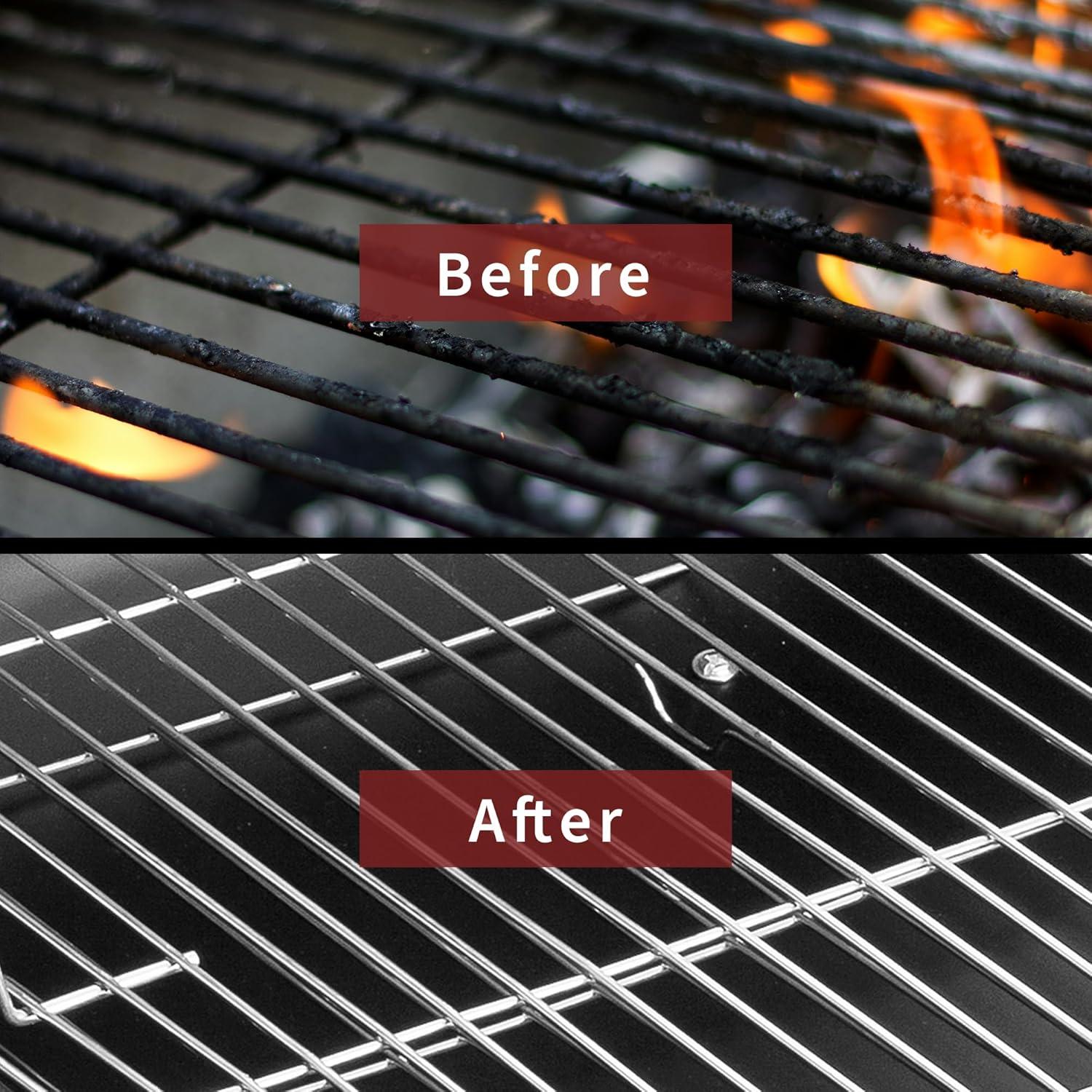 Cepillo de Parrilla PePeng 3 en 1 con Raspador - Negro