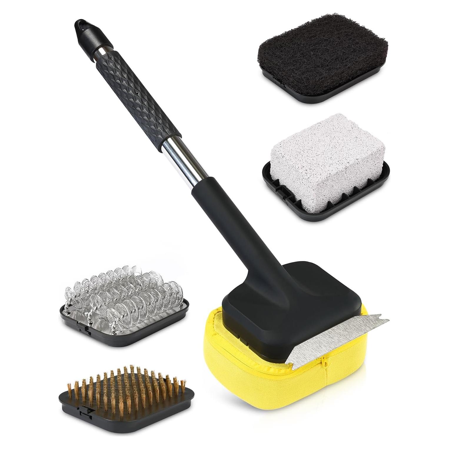 Cepillo de Parrilla 5 en 1 Genérico con Cabezas Reemplazables