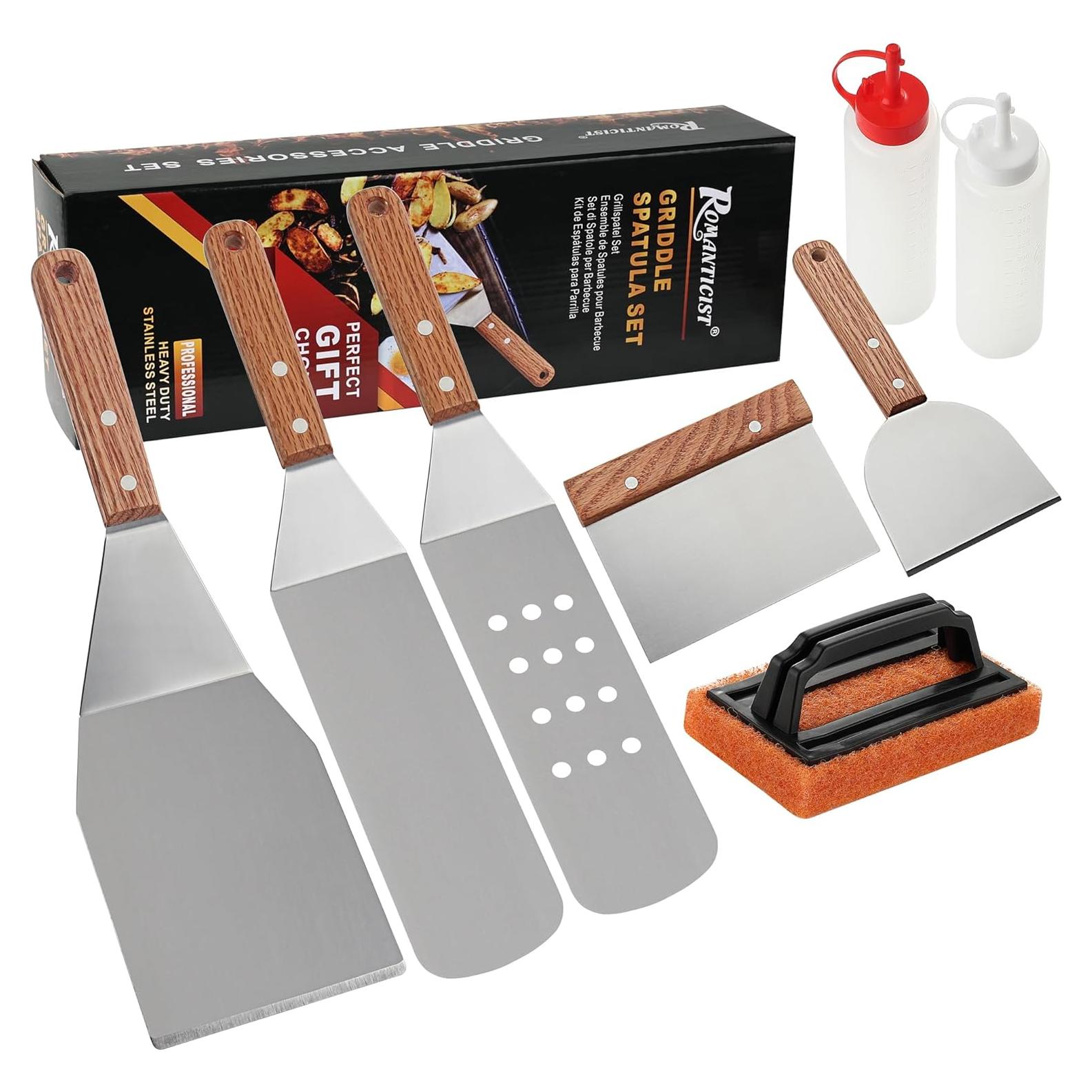 Kit de Accesorios para Plancha ROMANTICIST 8 Piezas Acero Inoxidable