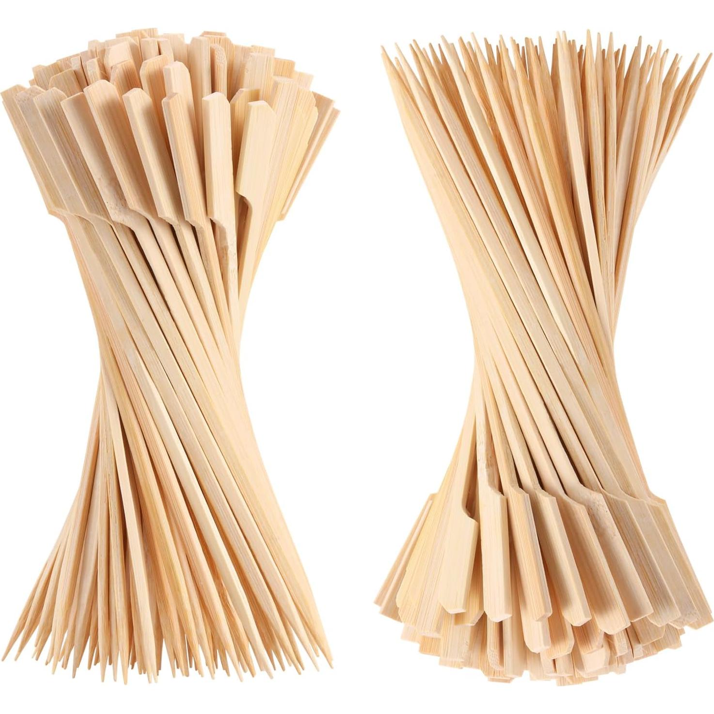 200 Pinchos de Bambú BBQStyle 11.9 cm Ecológicos para Aperitivos