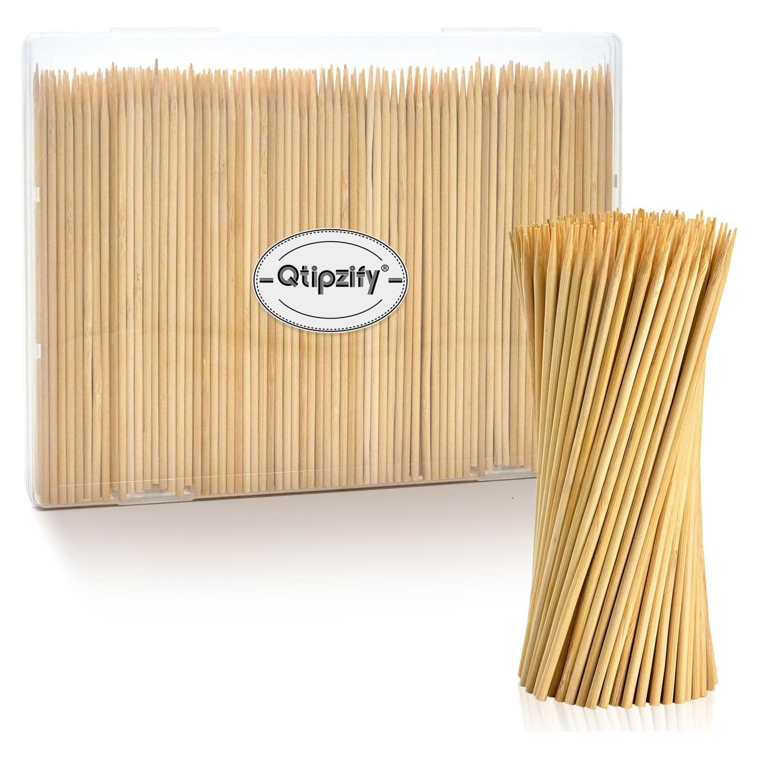 300 Pinchos de Madera de 15 cm para BBQ y Aperitivos - Youchuanghui