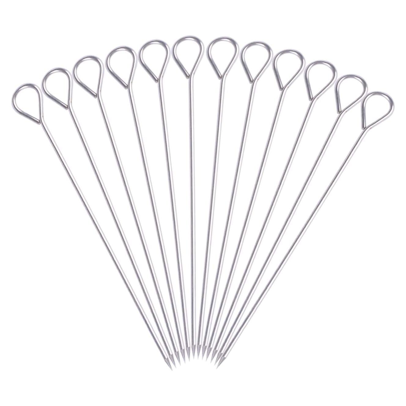 Pinchos de Acero Inoxidable HONSHEN 20 cm - 12 Piezas