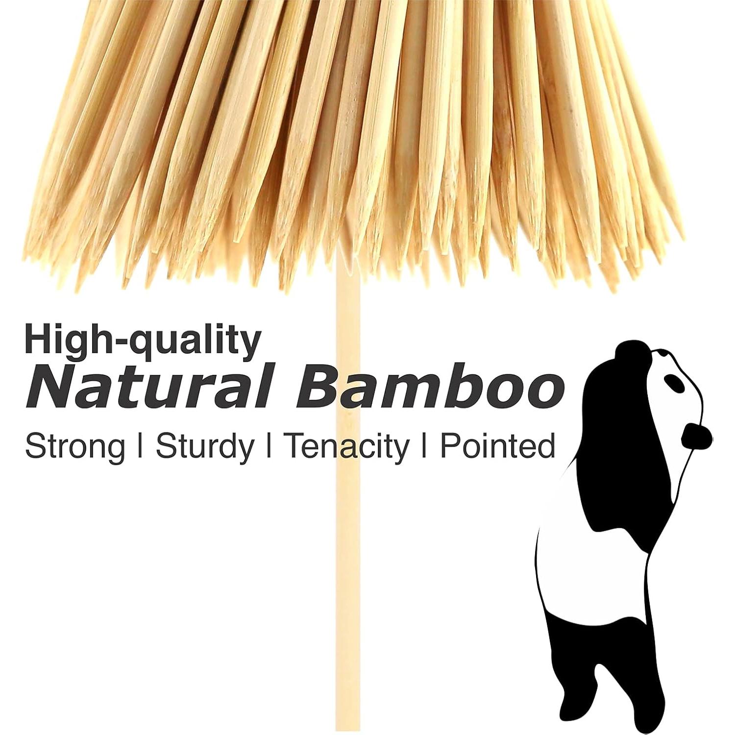 Pinchos de Bambú Natural 40cm (200 PCS) para BBQ y Fiesta