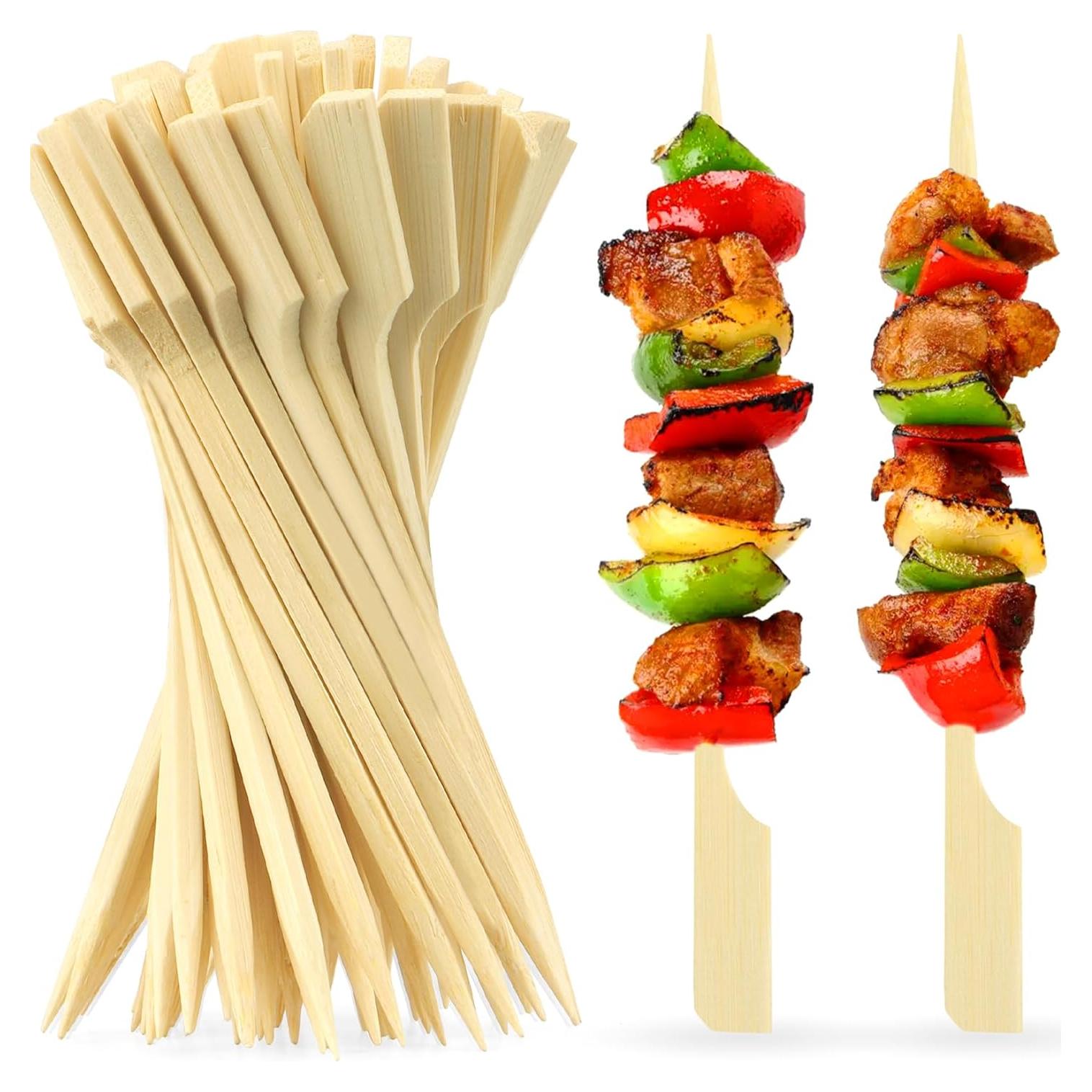 200 Palillos de Bambú para Aperitivos 12 cm - Cidenbio