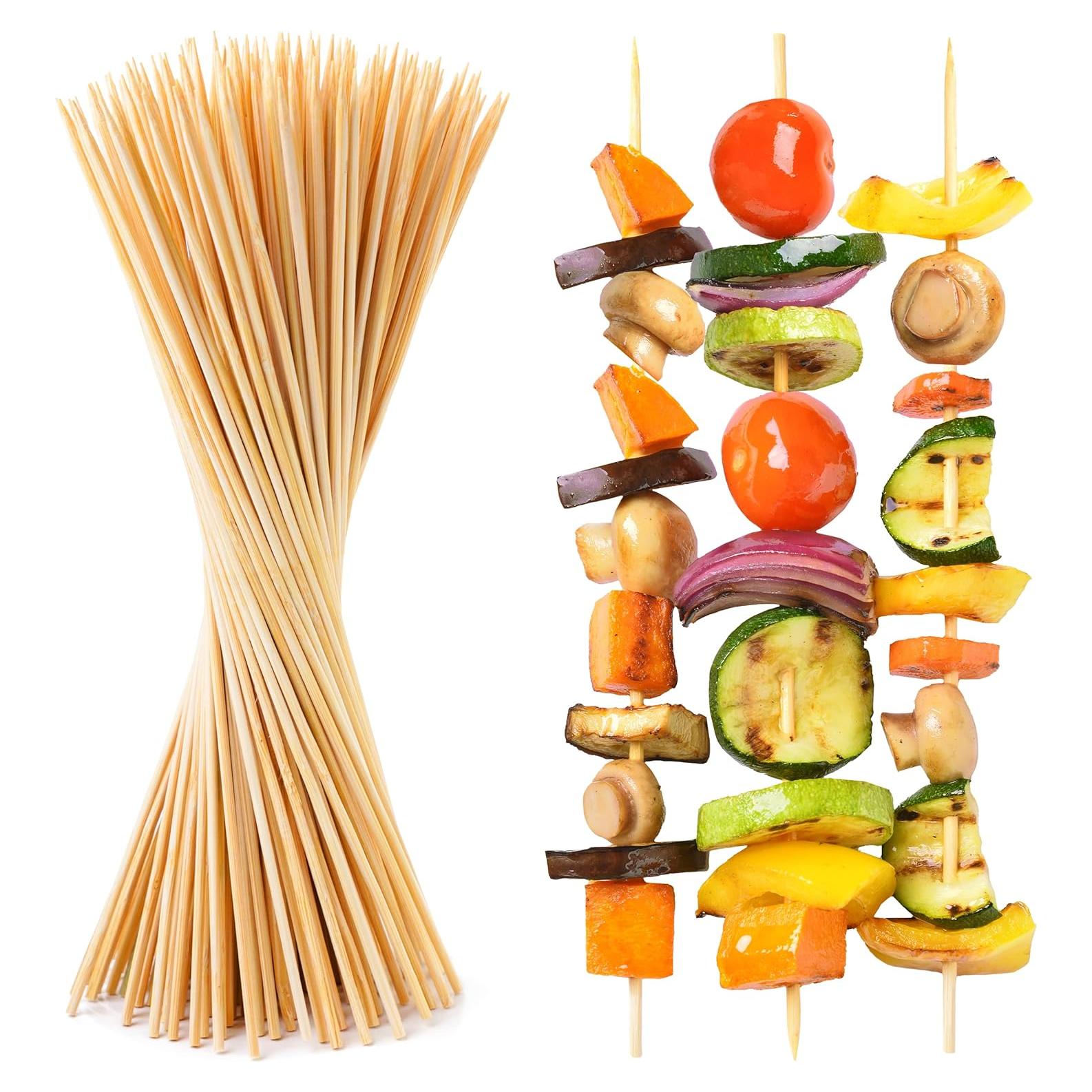 Pinchos de Bambú Prestee 100 Piezas 30.48 cm Ecoamigables