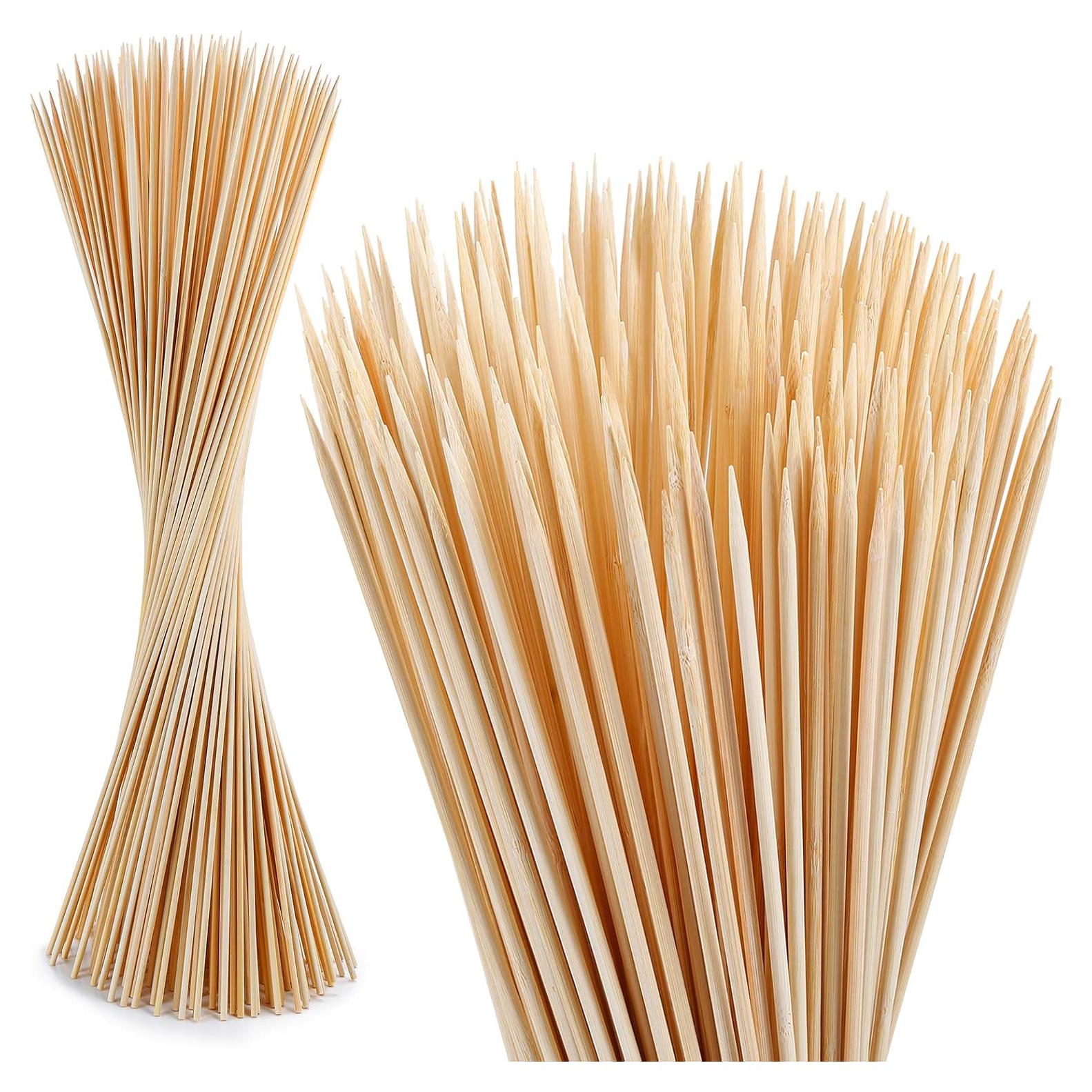 120 Palitos de Bambú para Asar Malvaviscos NadaKin 75 cm