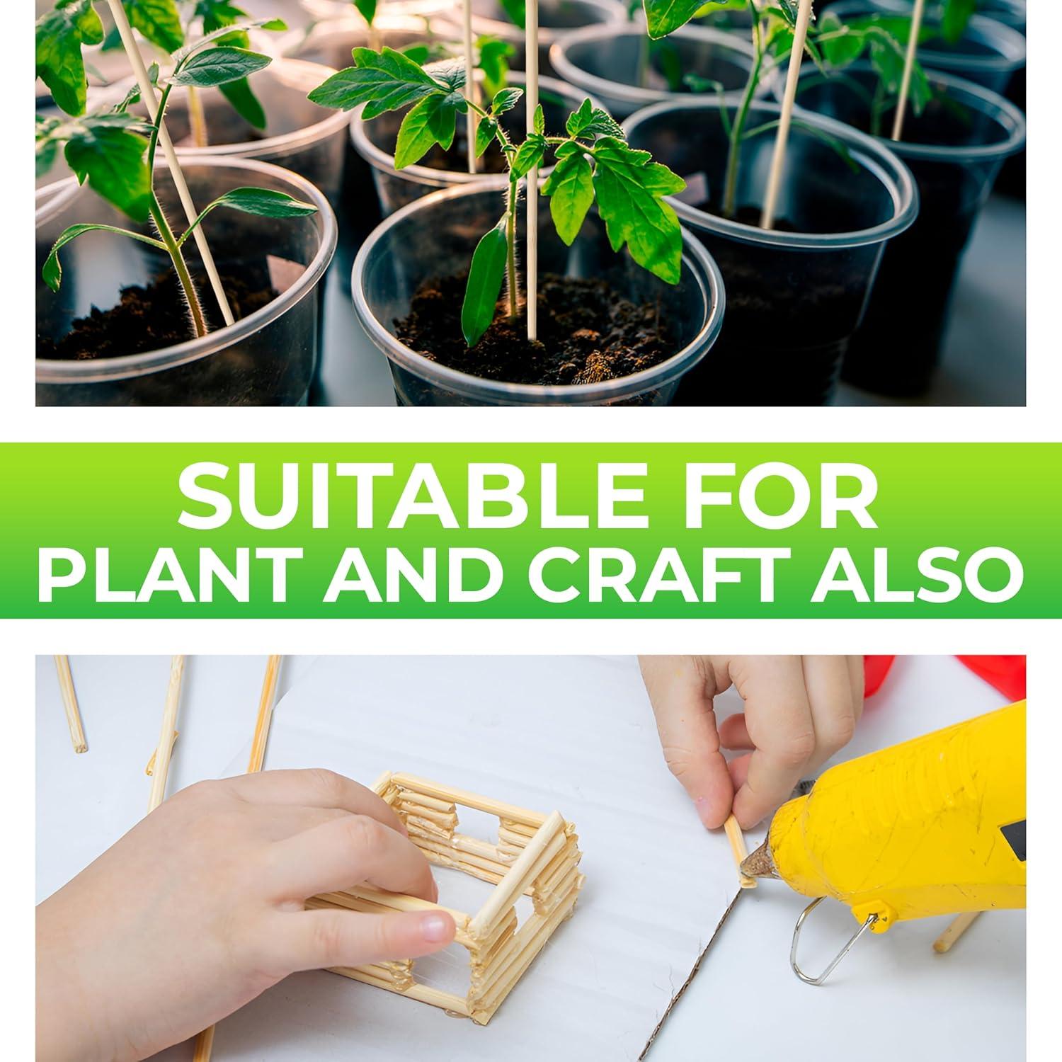 100 Palitos de Bambú 45.72 cm para BBQ y Manualidades KT Deals