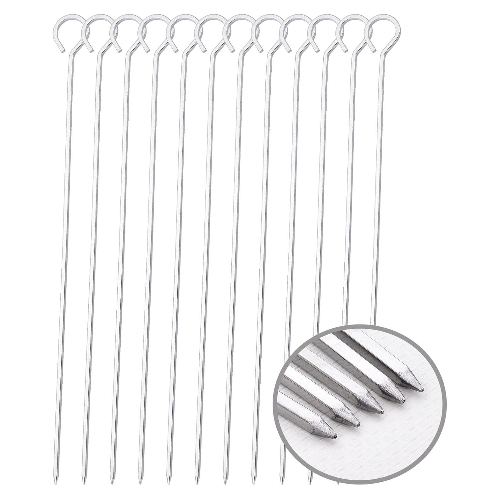 Pinchos de Barbacoa HONSHEN 30 cm Acero Inoxidable Paquete 12