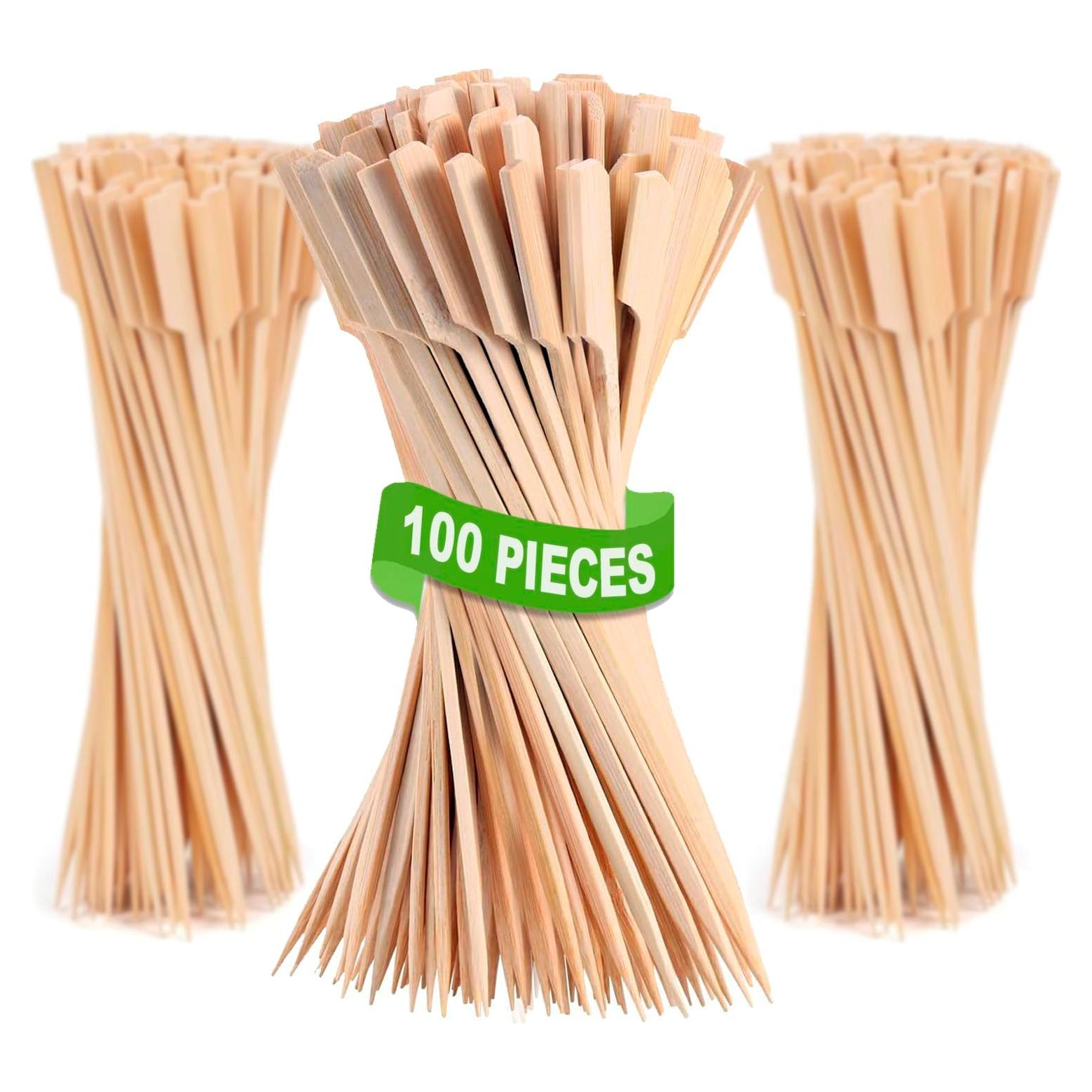 Palitos de Bambú 10 Pulgadas Pinchitto - 100 Piezas para BBQ