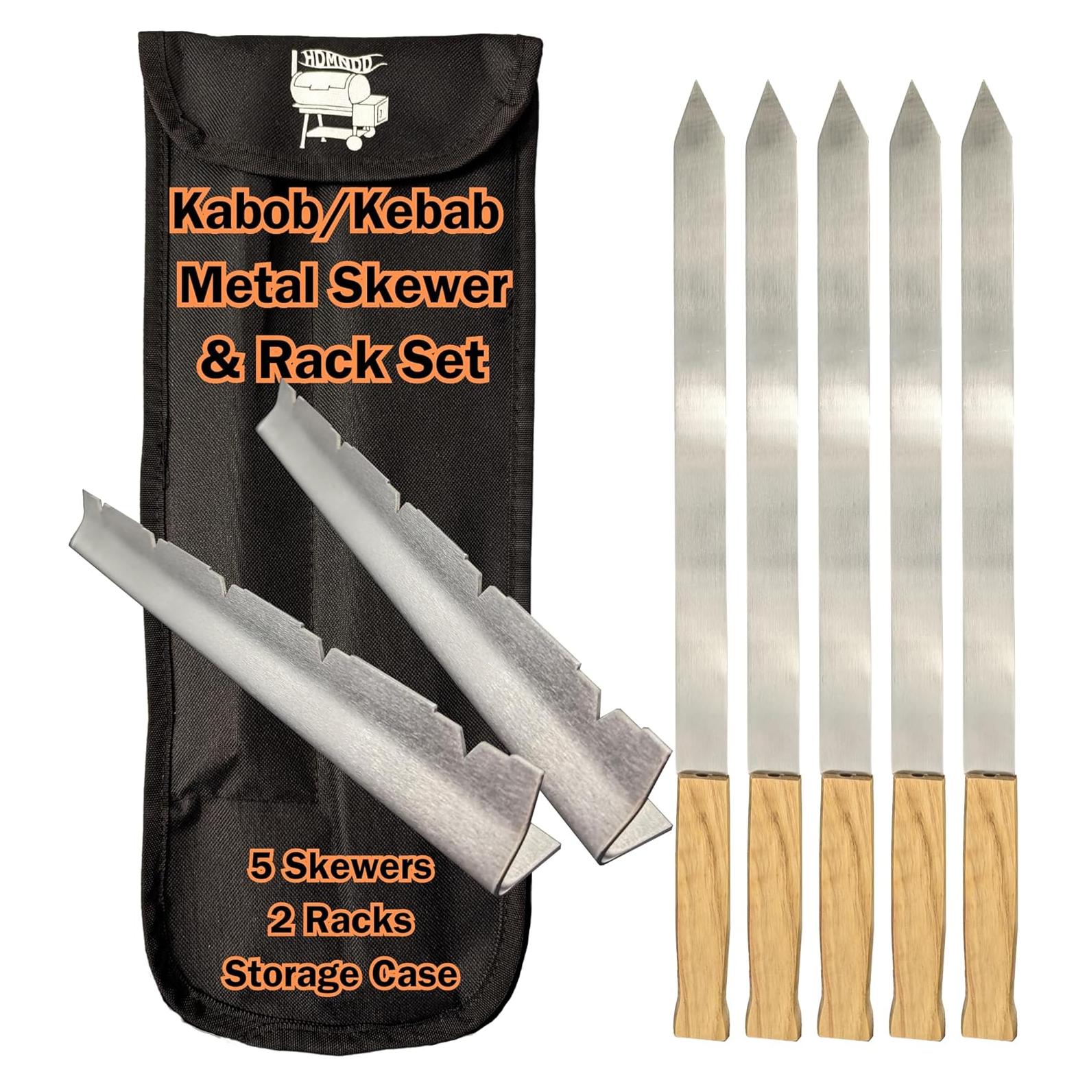 Kit de Brochetas de Acero Inoxidable HDMNDD - 5 Piezas