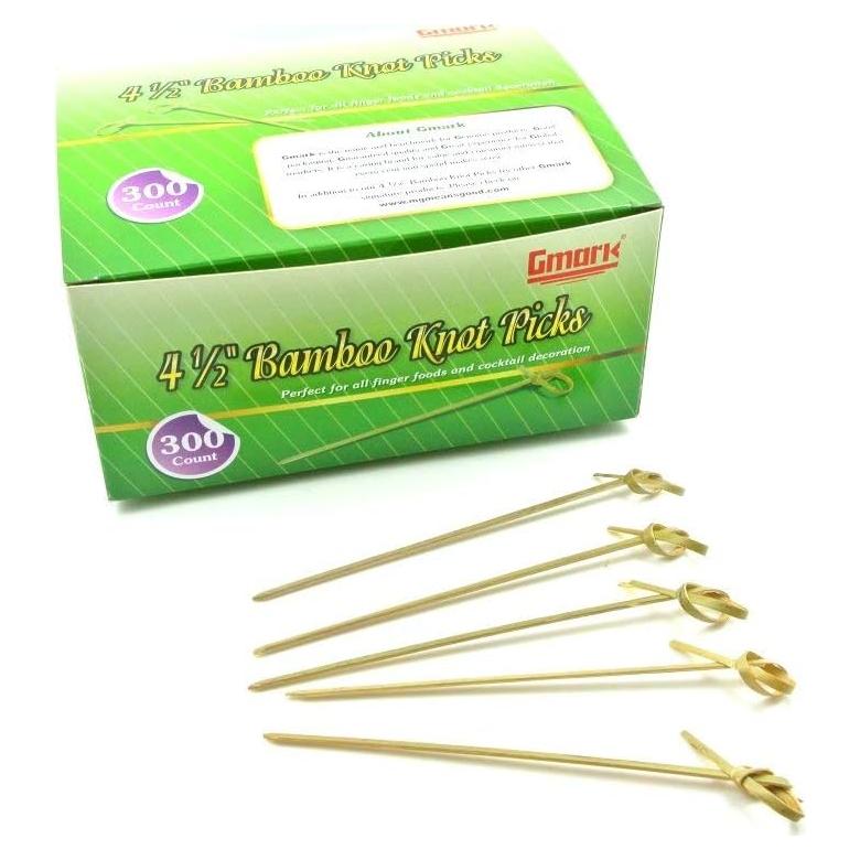 Palillos de Cóctel de Bambú Gmark 11.4 cm 300 piezas