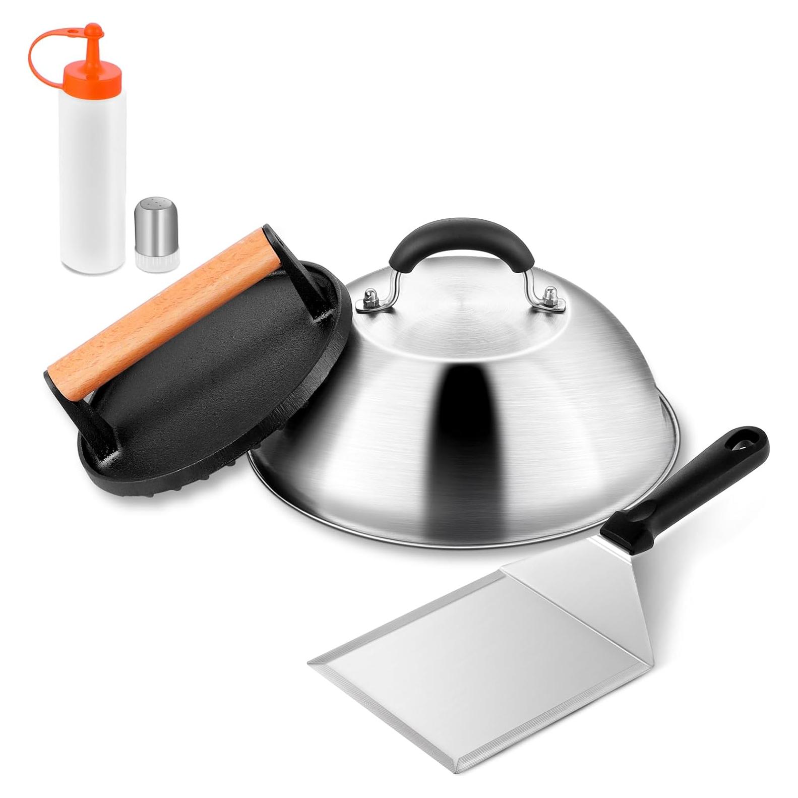 Kit de Hamburguesa Leonyo con Dome de Queso 9" y Prensa 7"