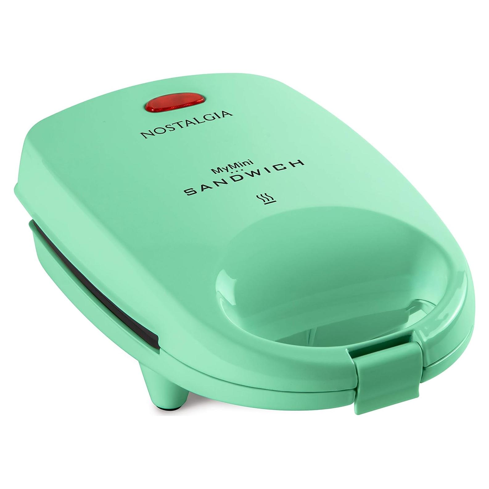 Fabricante de Sándwiches Nostalgia MyMini Verde Menta 1200W