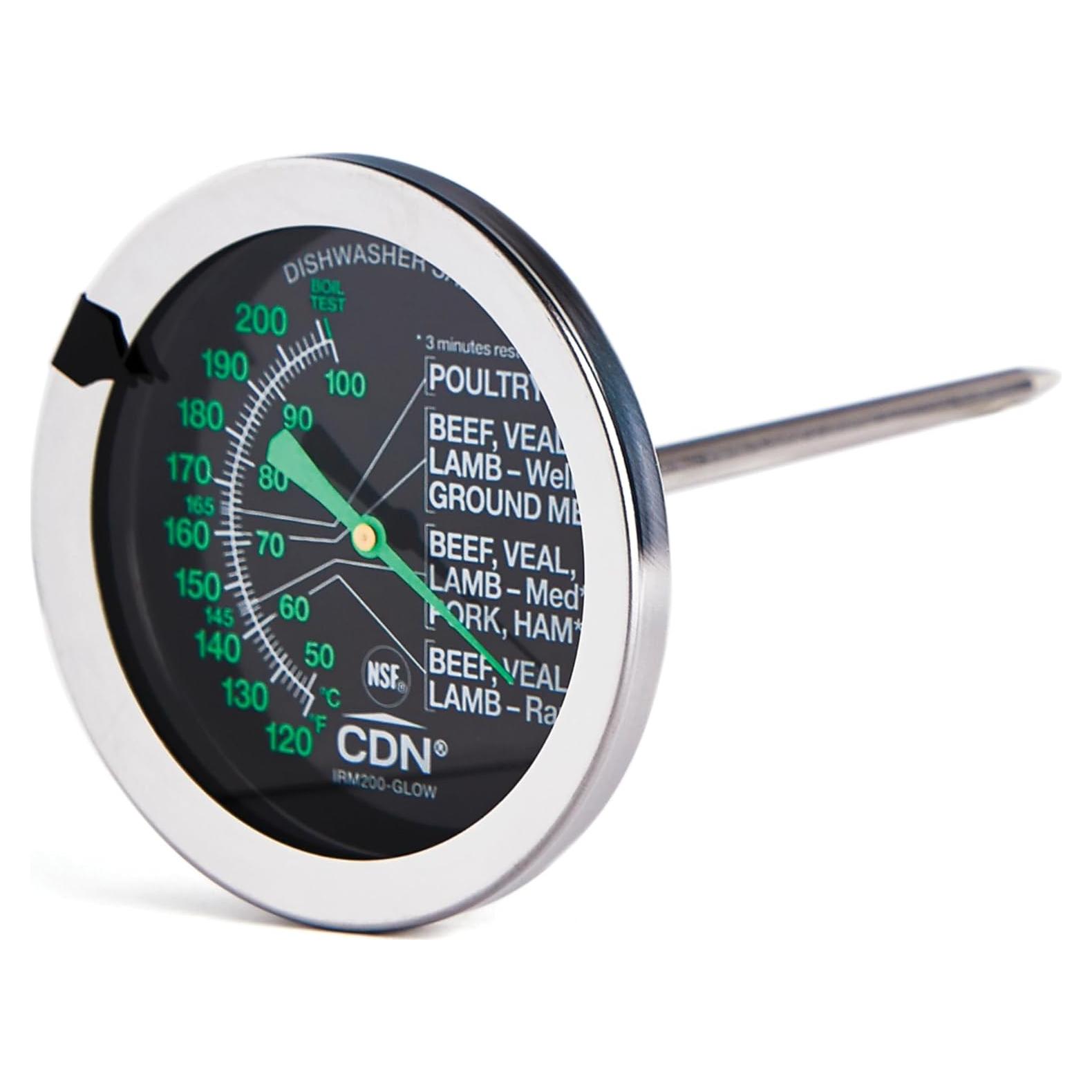 Termómetro de Carne CDN ProAccurate GLOW 5.1 cm Impermeable