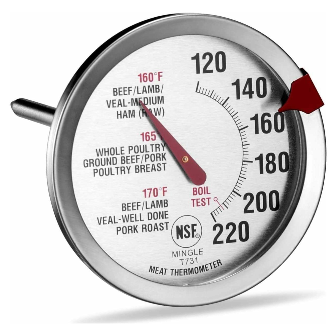 Termómetro de Carne Mainstays Acero Inoxidable Dial Grande