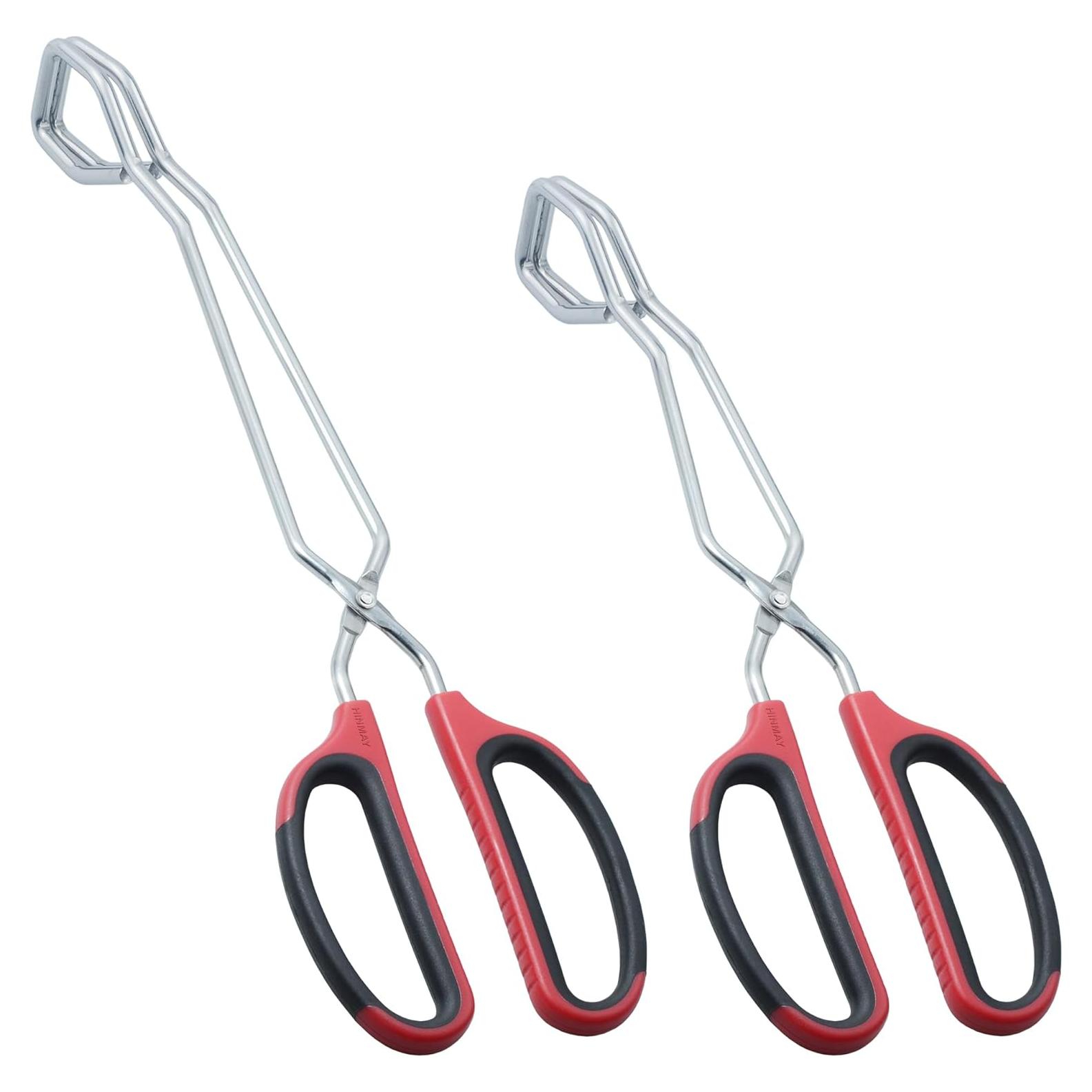 Juego de Pinzas de Tijera HINMAY Acero Inoxidable 33 cm y 28 cm