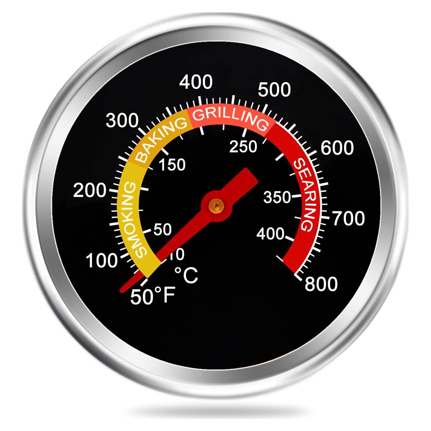 Termómetro de Parrilla Criditpid 2 3/8'' para BBQ y Humo