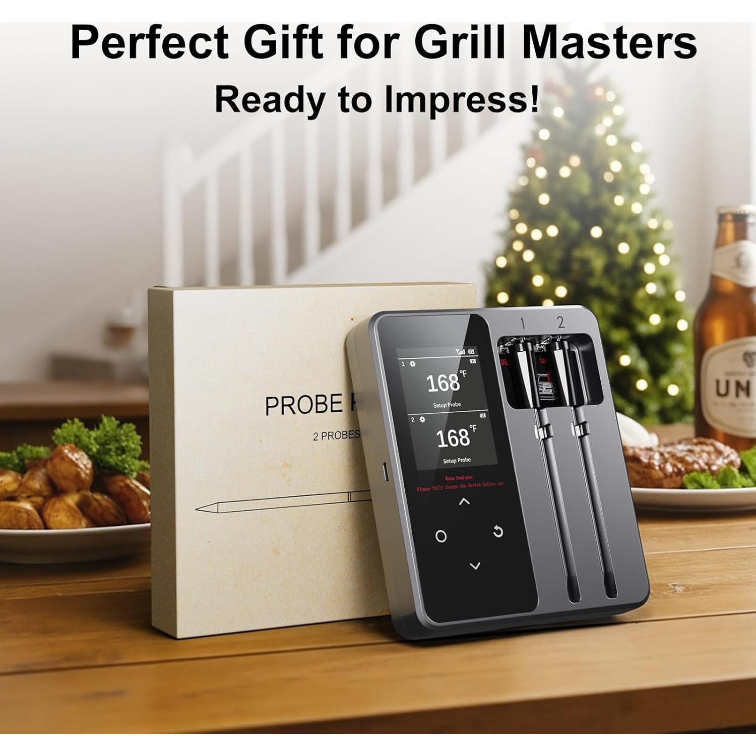 Termómetro de Carne Inalámbrico Bluetooth Newise BMT02 con 2 Probetas