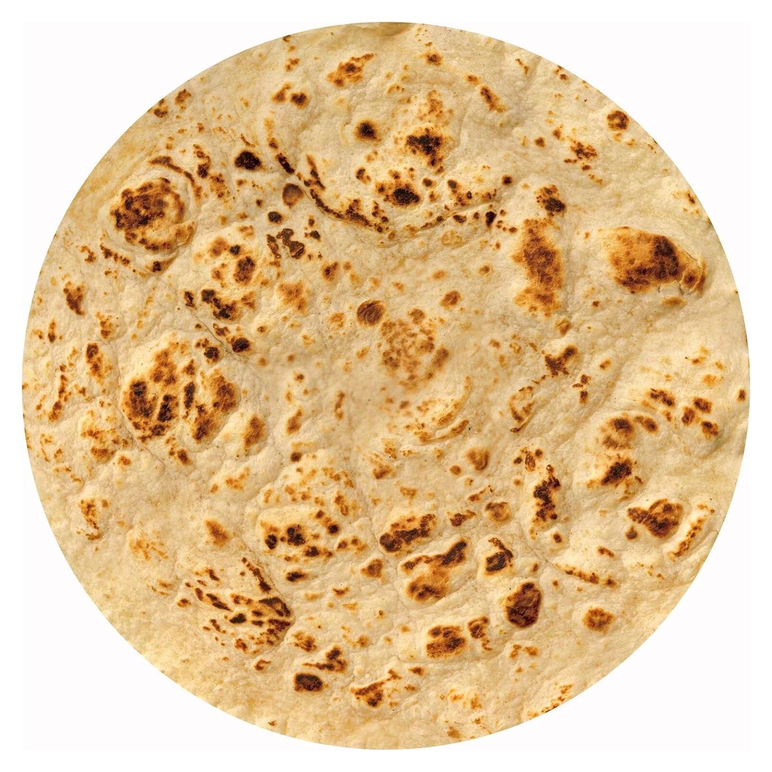 Manta de Tortilla CASOFU Amarilla 119 cm Suave y Divertida